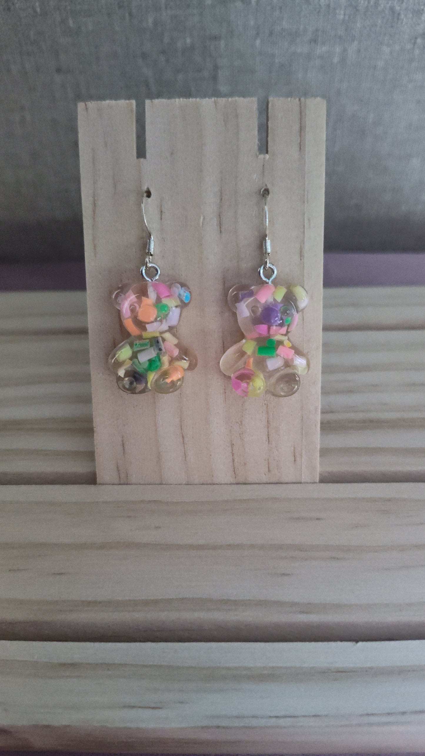 Teddy Bear Earrings-CLEARANCE