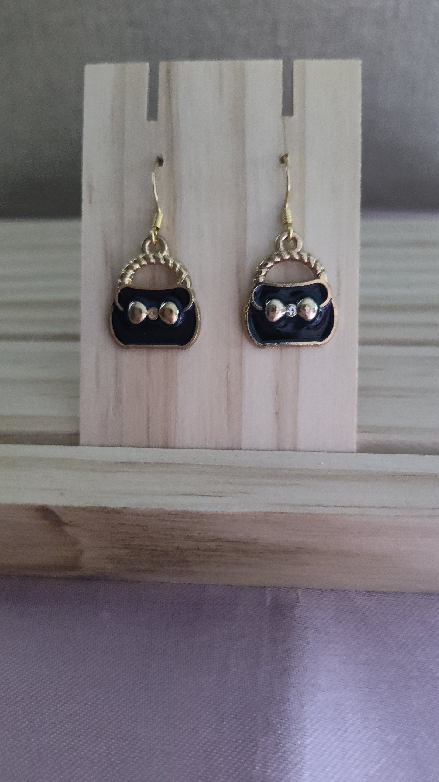 Purse Earrings- CLEARANCE- Discontinued item