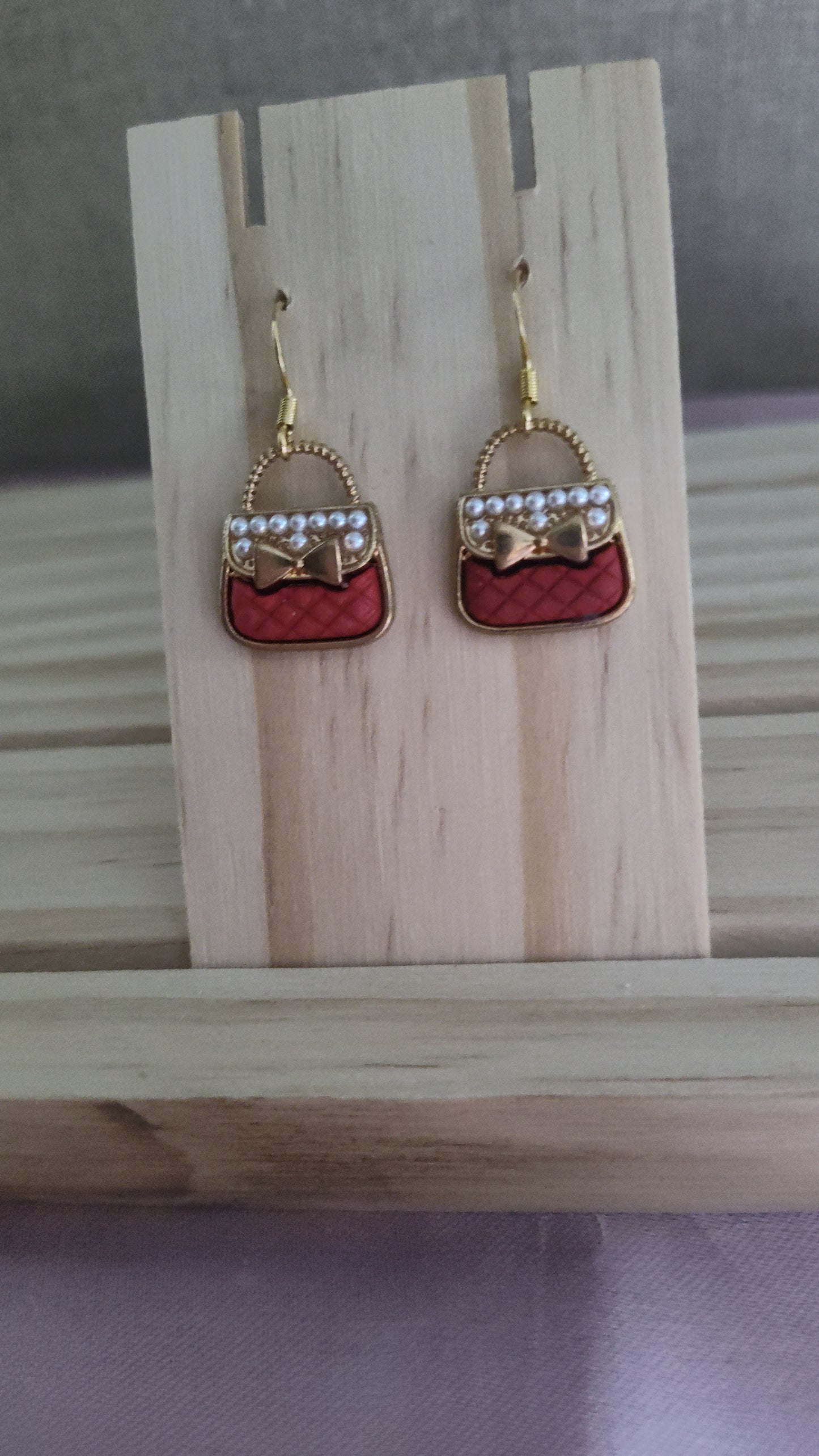 Cute Purse Earrings-CLEARANCE