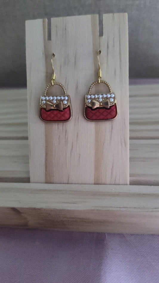 Cute Purse Earrings-CLEARANCE