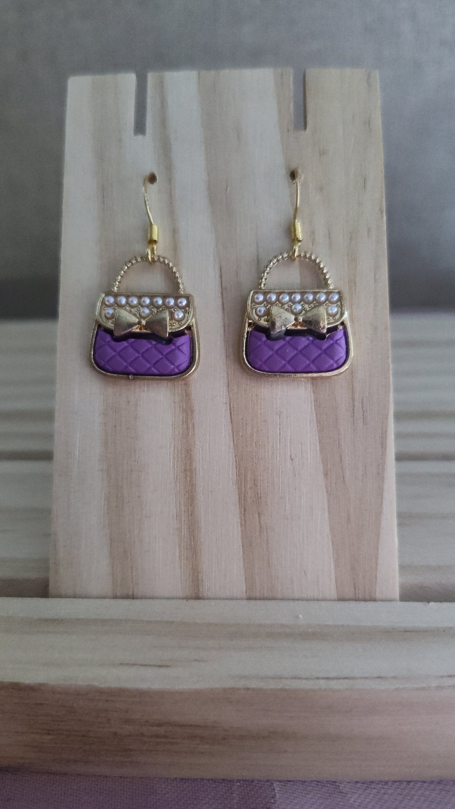 Purse Earrings- CLEARANCE