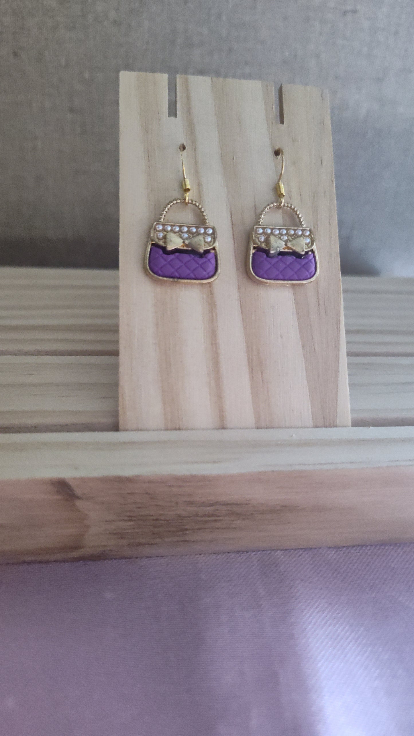 Purse Earrings- CLEARANCE