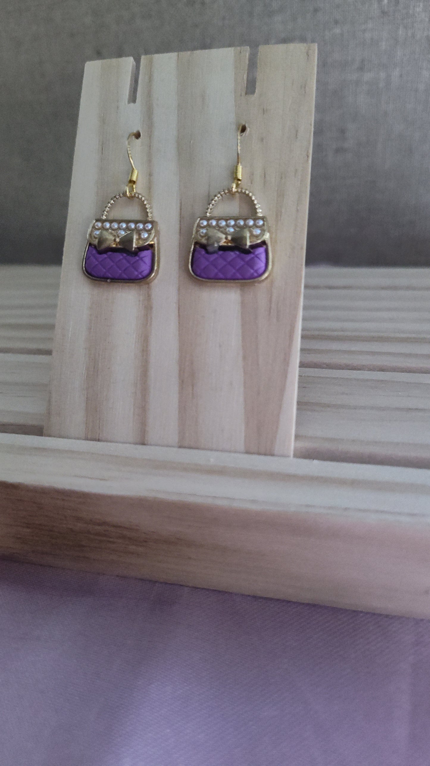 Purse Earrings- CLEARANCE