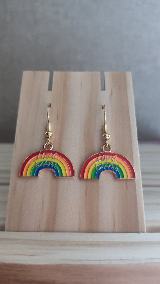 Pride Rainbow Earrings-CLEARANCE