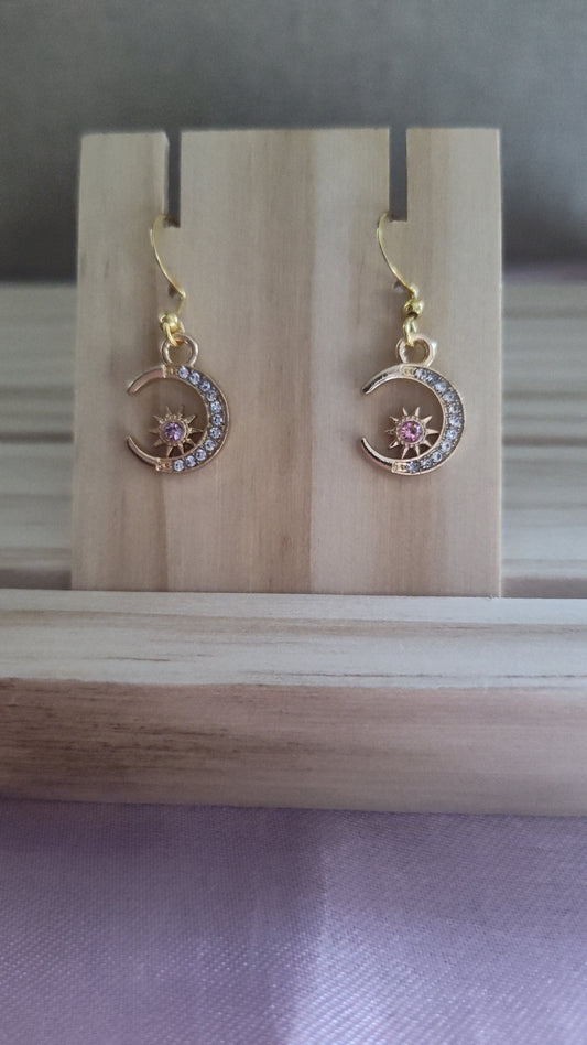 Moon Earrings- SALE- Discontinued item