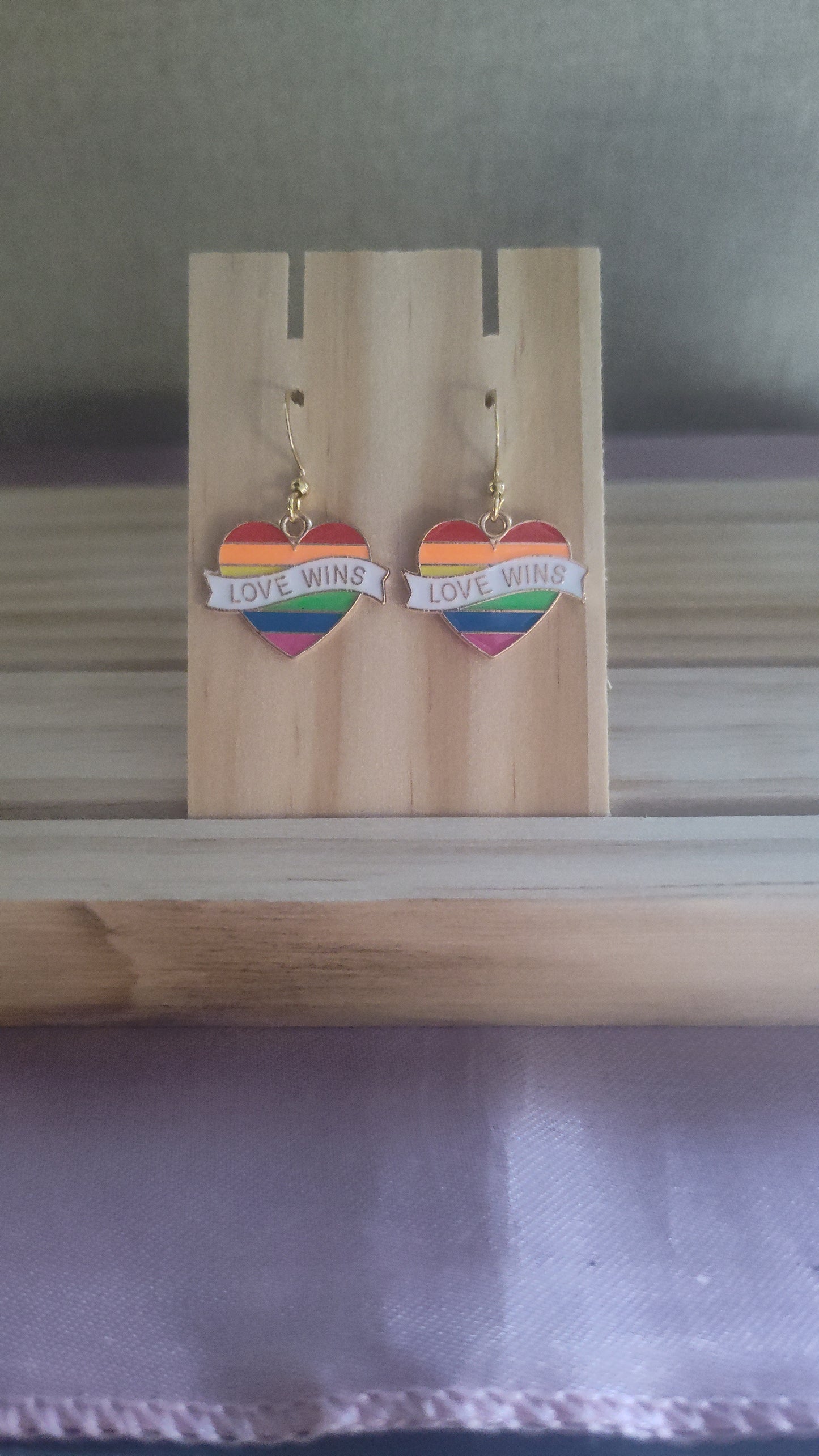 Pride Heart Earrings- CLEARANCE