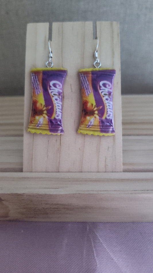 Choclairs Candy Earrings- CLEARANCE- Discontinued item