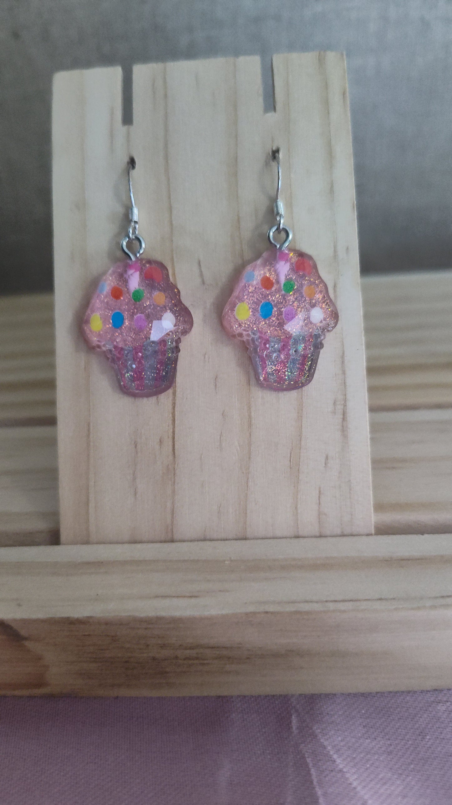 Cupcake Earrings- CLEARANCE- Discontinued item
