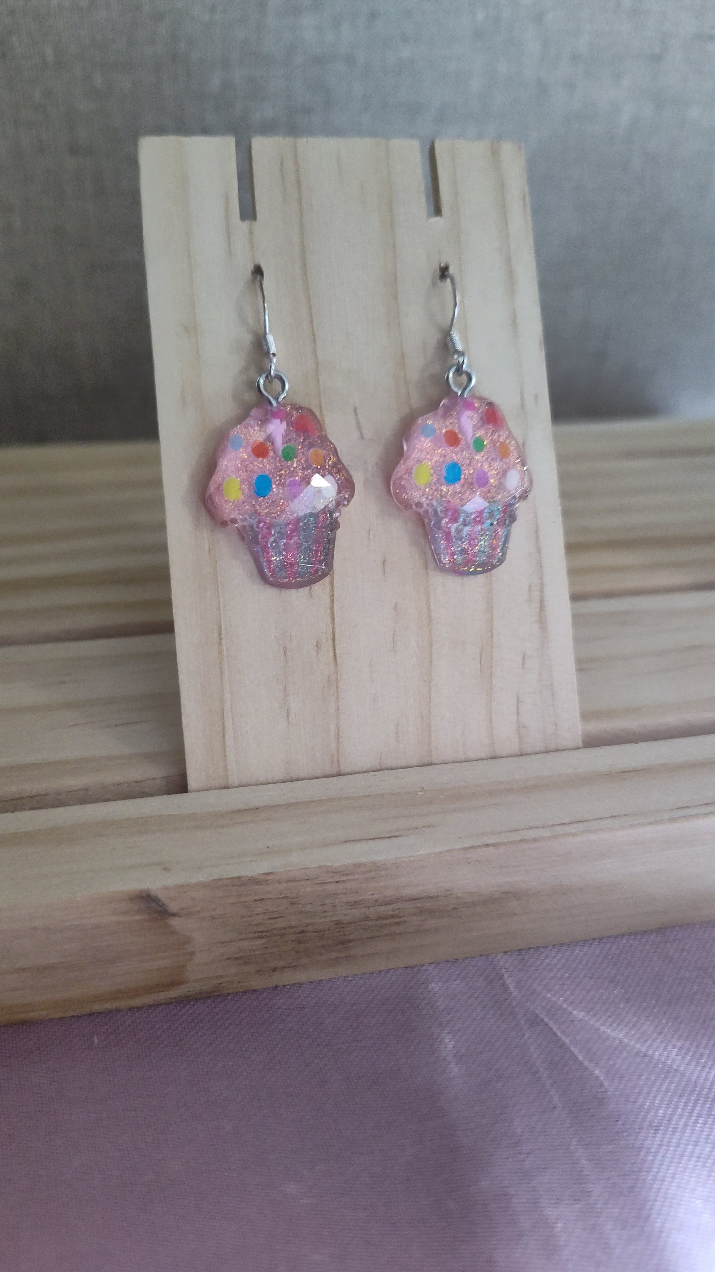 Cupcake Earrings- CLEARANCE- Discontinued item