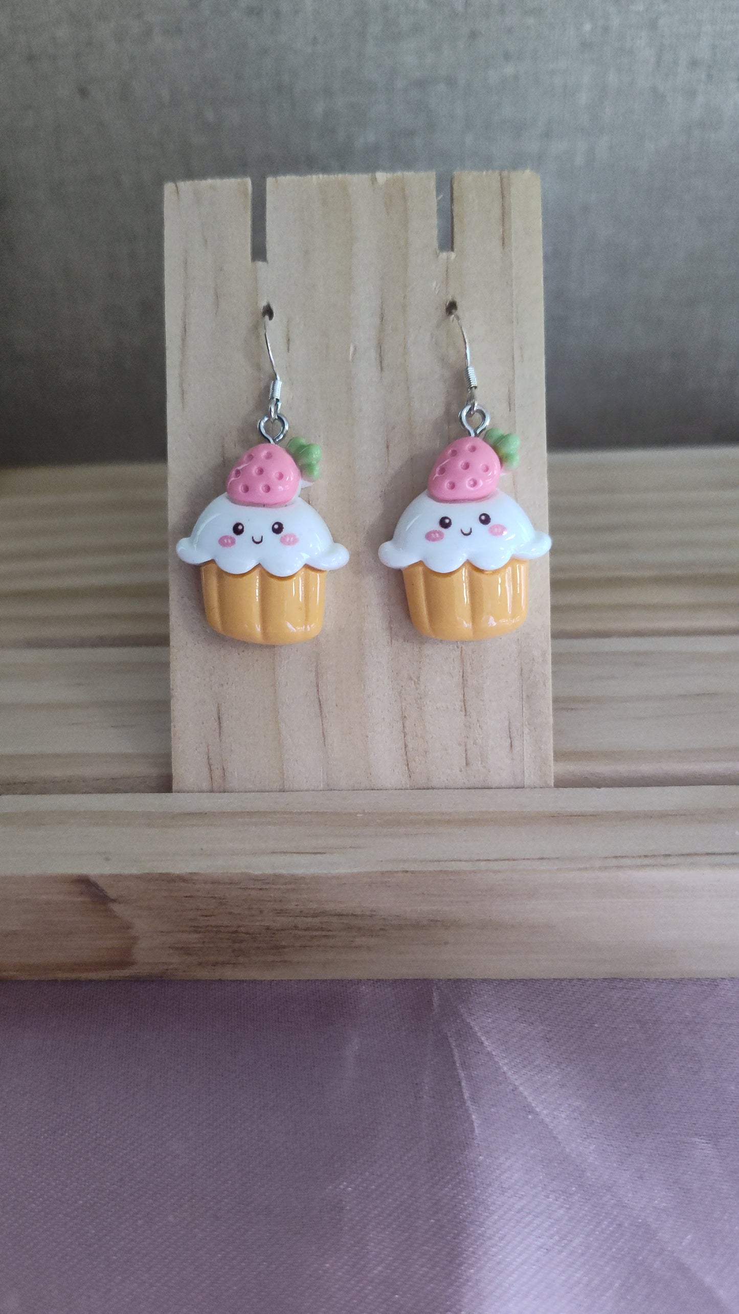 3-D Cupcake Earrings- CLEARANCE