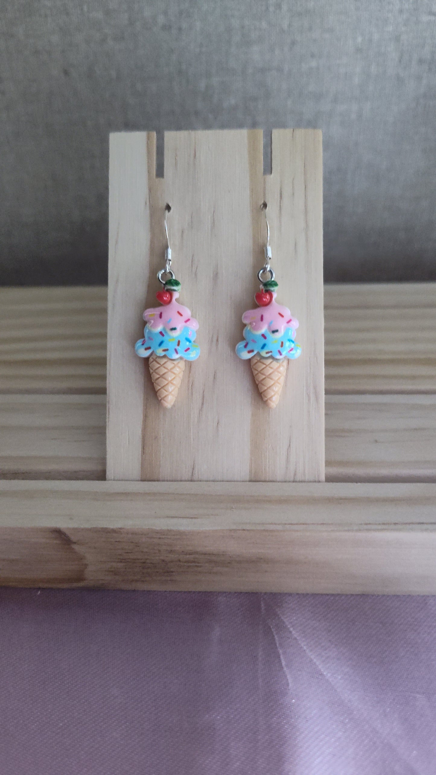 Ice Cream Cone Earrings-CLEARANCE