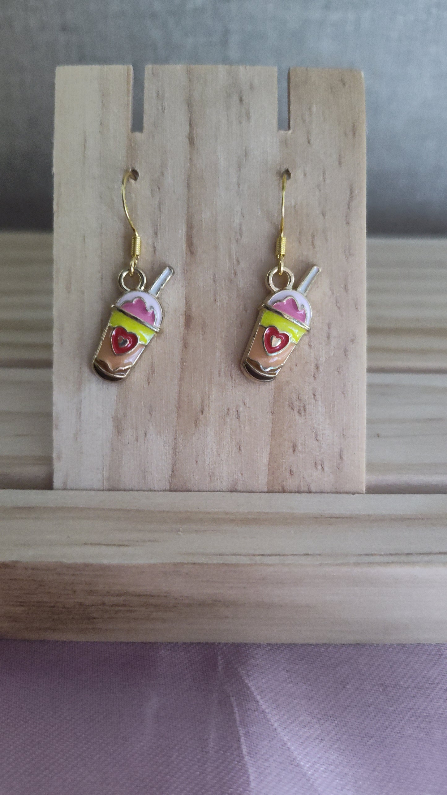 Ice cream shake Earrings- CLEARANCE- Discontinued item