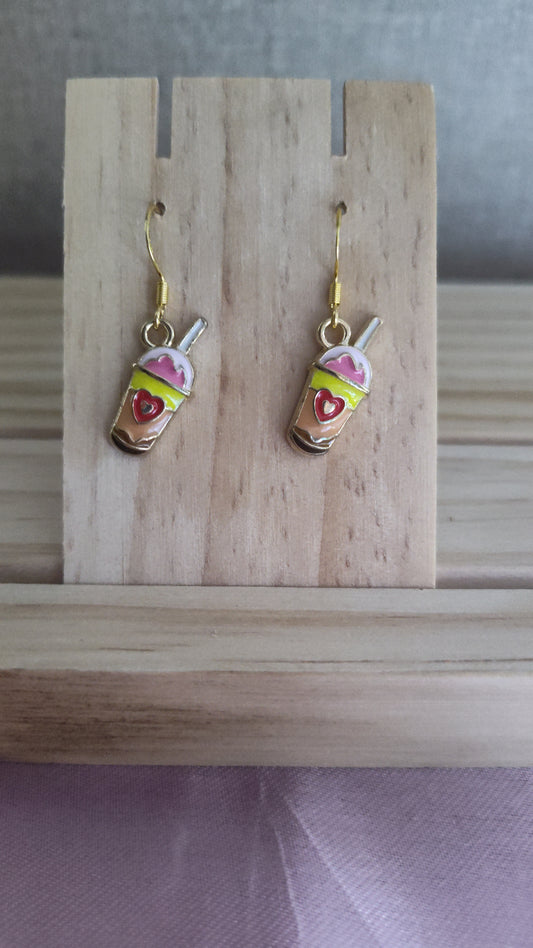 Ice cream shake Earrings- CLEARANCE- Discontinued item