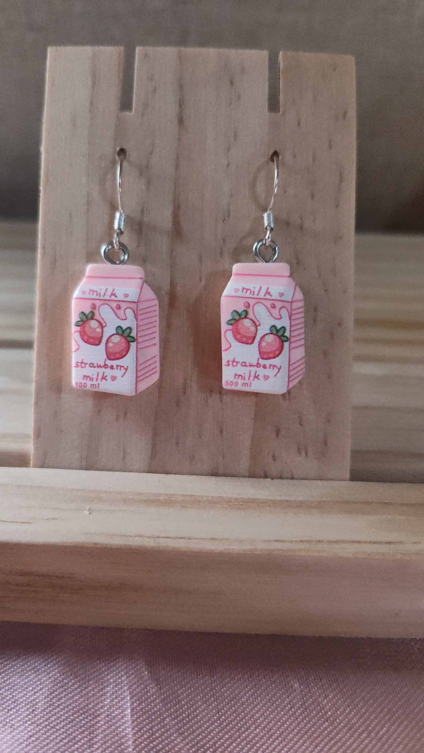 Strawberry milk Earrings- CLEARANCE- Discontinued item