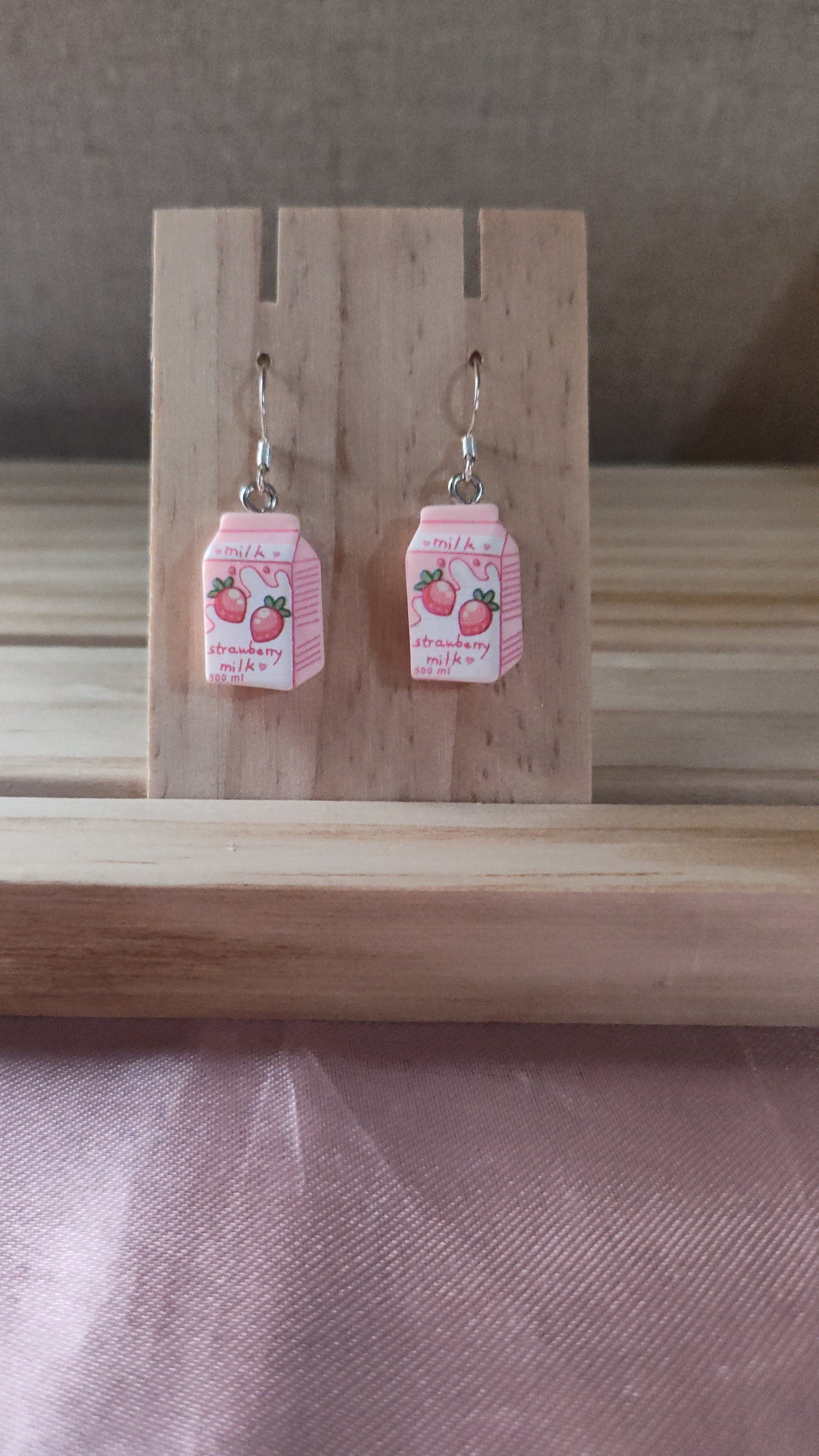 Strawberry milk Earrings- CLEARANCE- Discontinued item