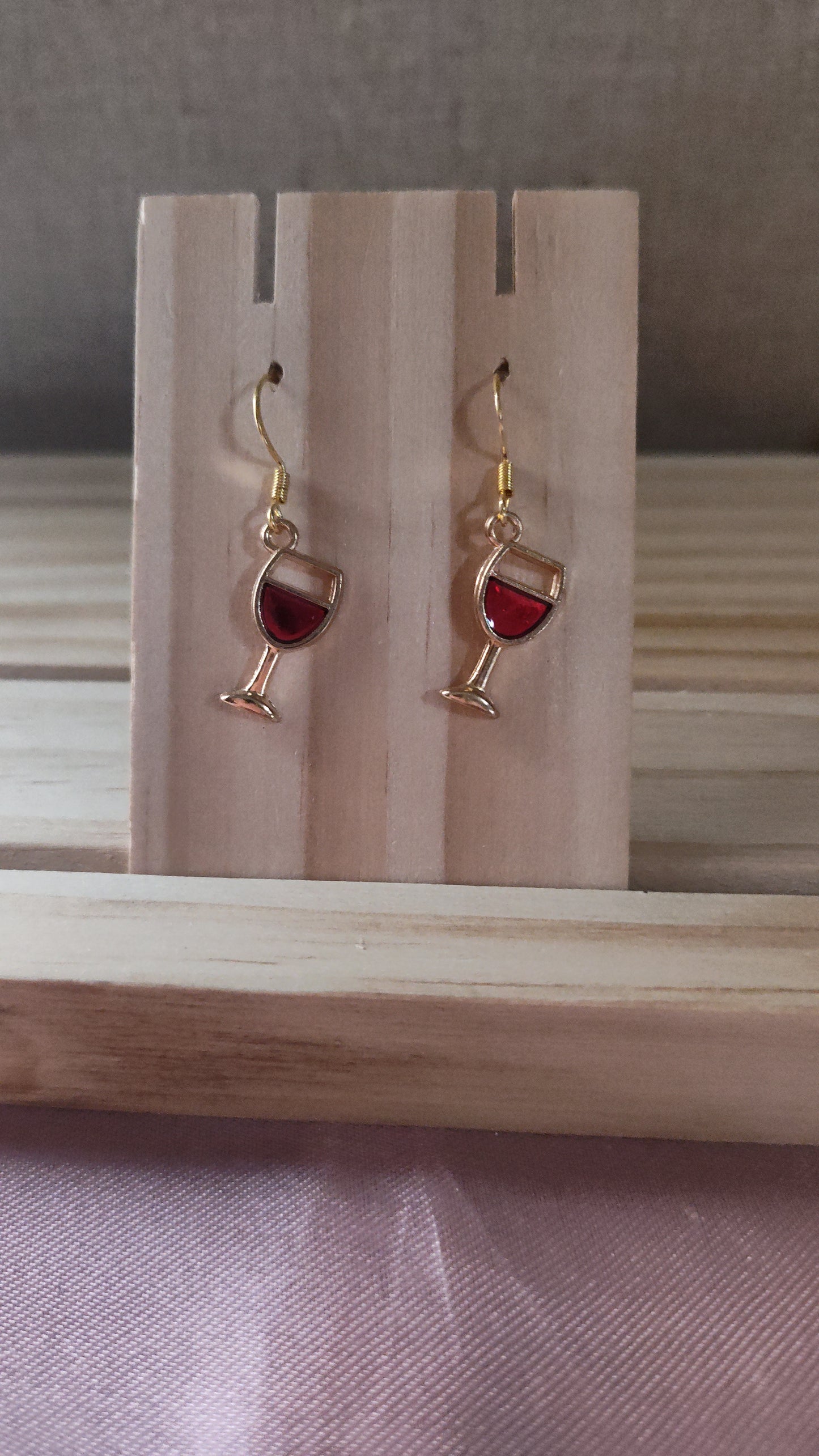 Wine Glass Earrings- CLEARANCE