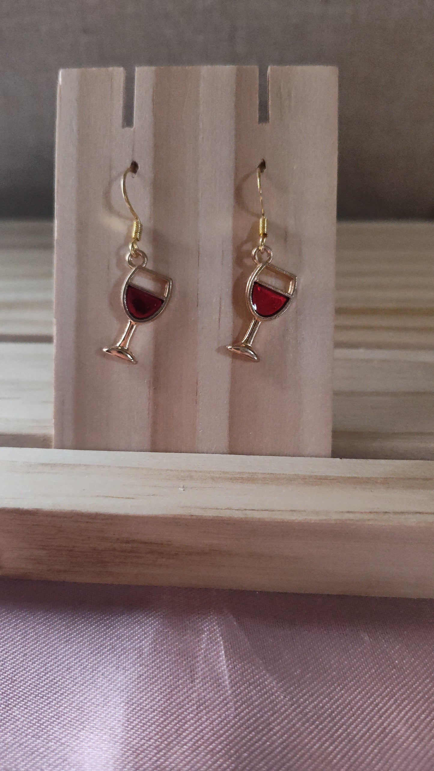Wine Glass Earrings- CLEARANCE