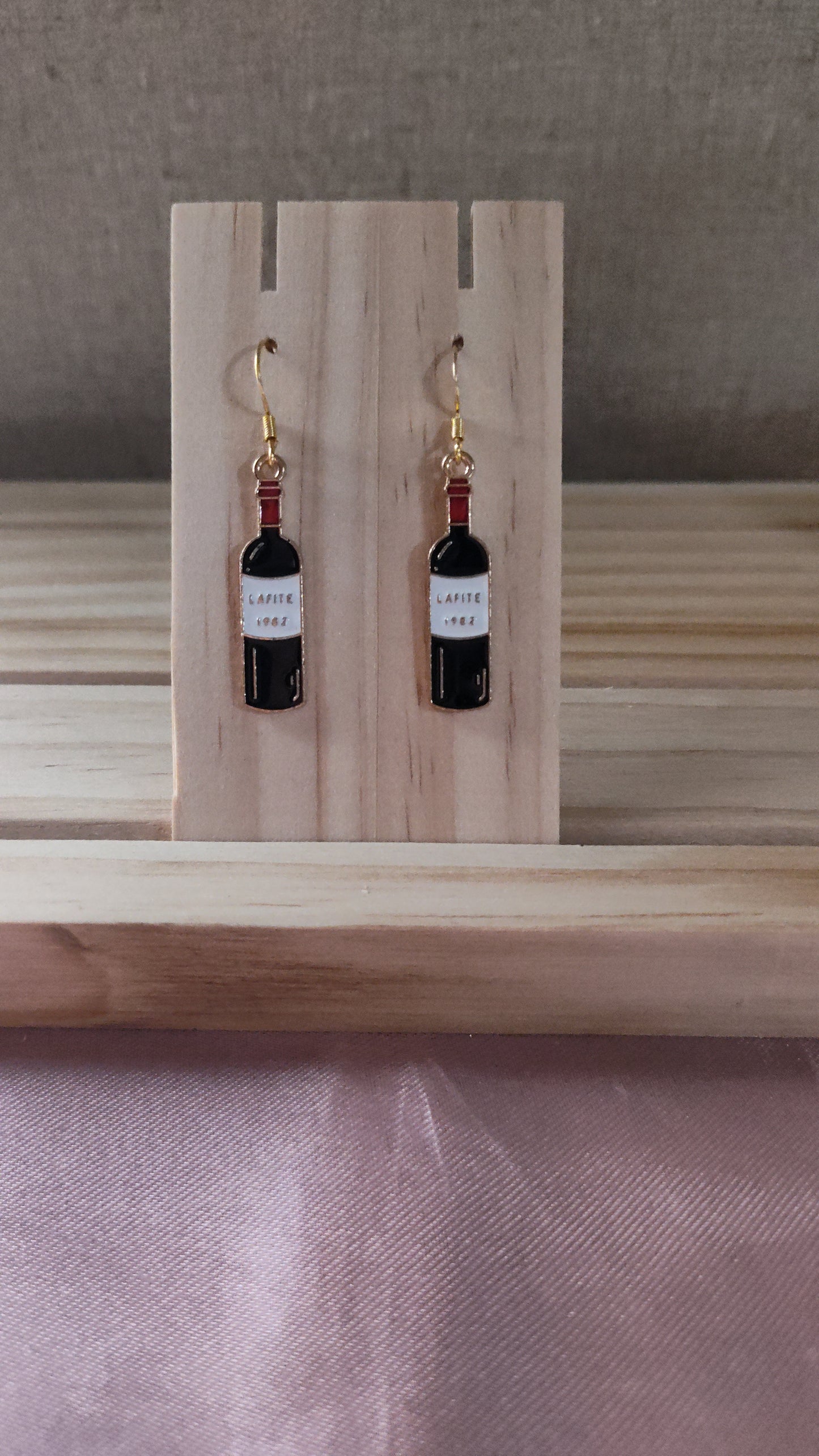 Wine Bottle Earrings-CLEARANCE