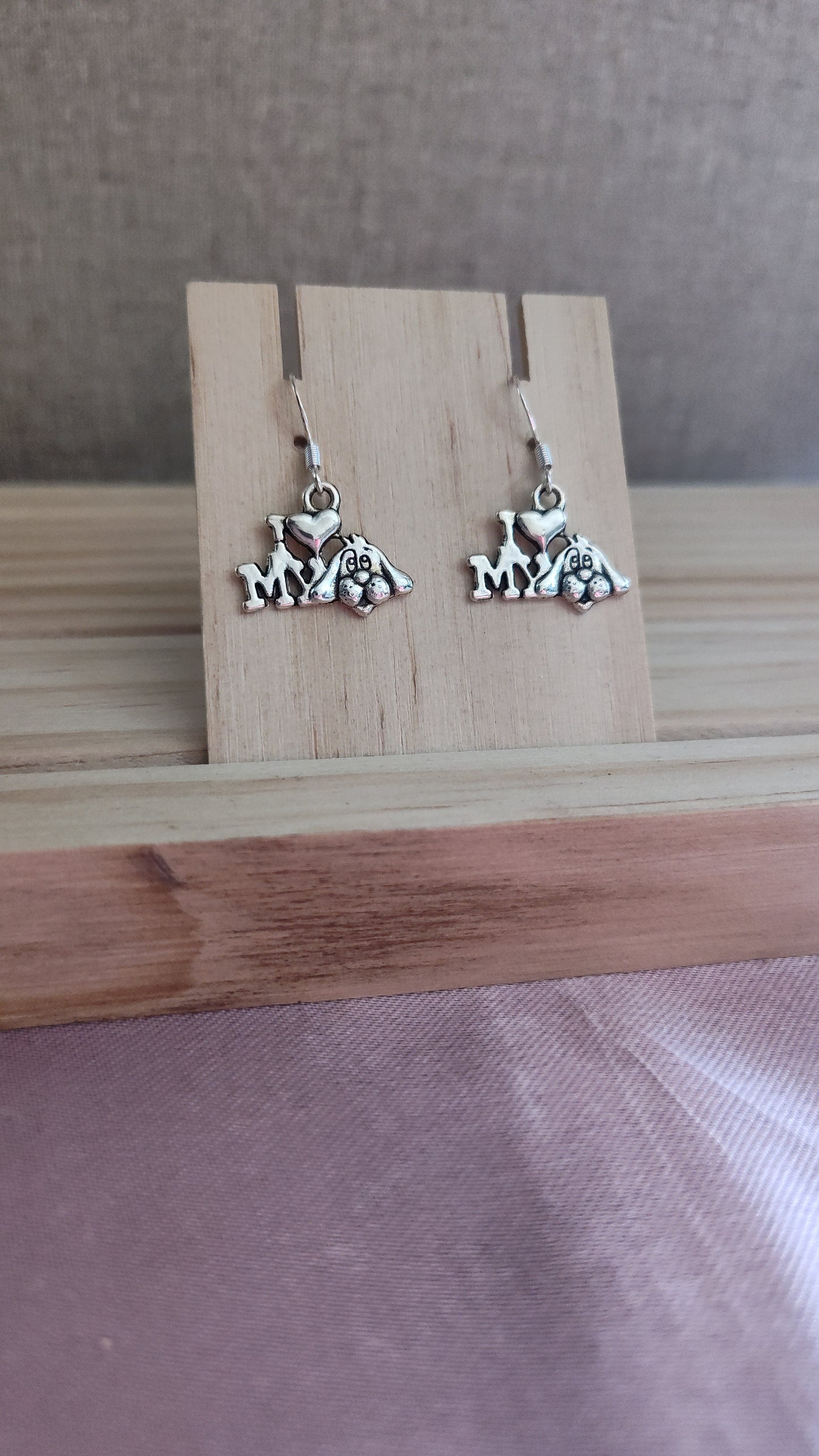 Love My Dog Earrings- CLEARANCE