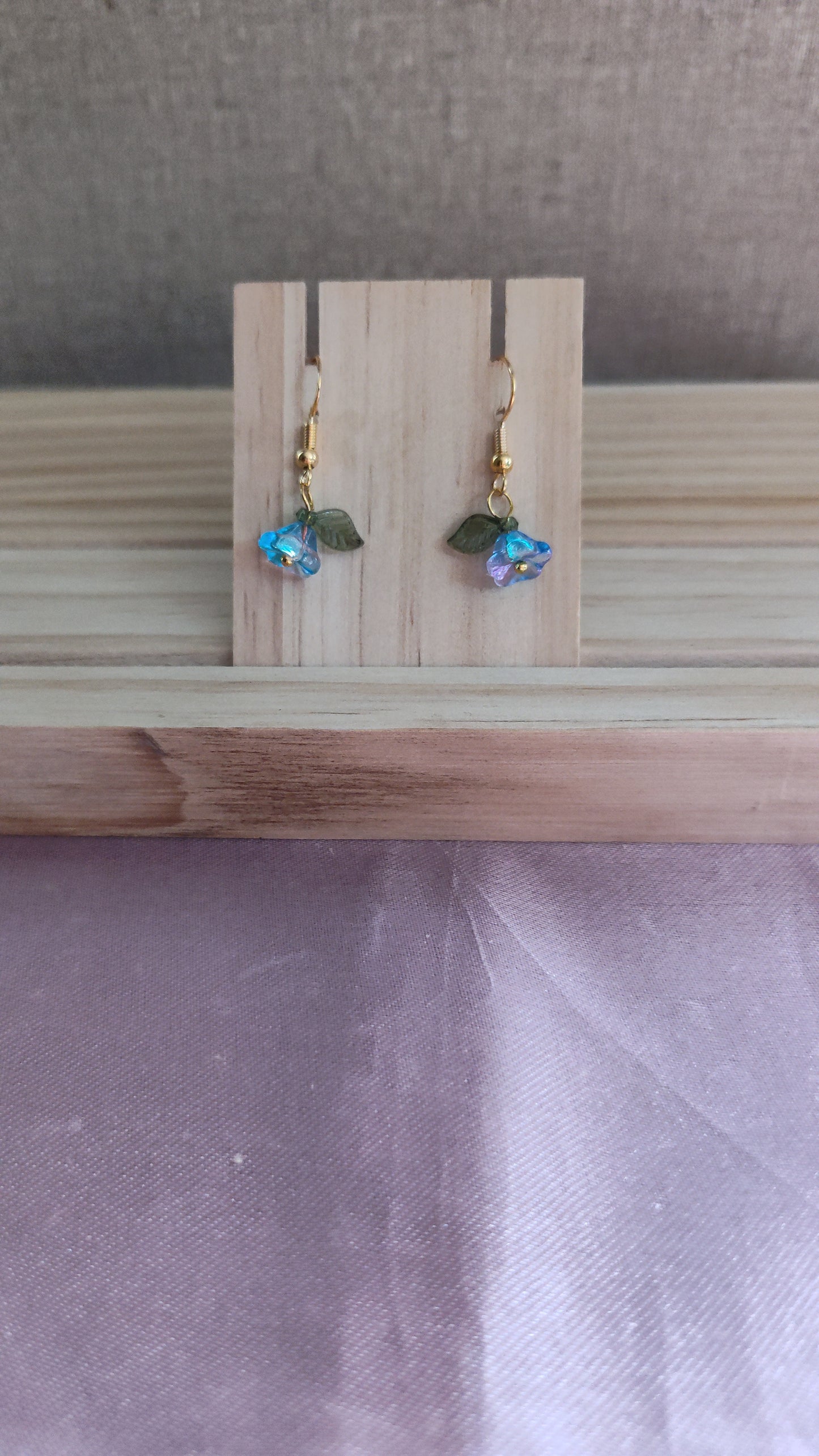 Glass Flower Earrings- CLEARANCE