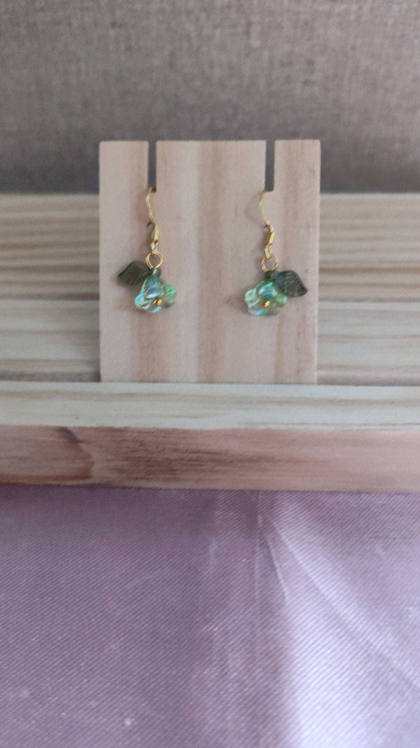 Glass Flower Earrings- CLEARANCE