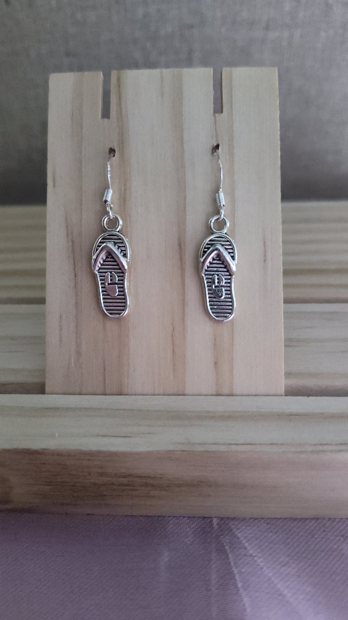 Silver Sandal Earrings- CLEARANCE- Discontinued item