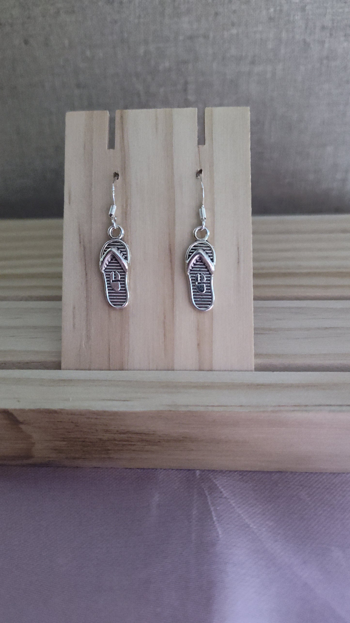Silver Sandal Earrings- CLEARANCE- Discontinued item