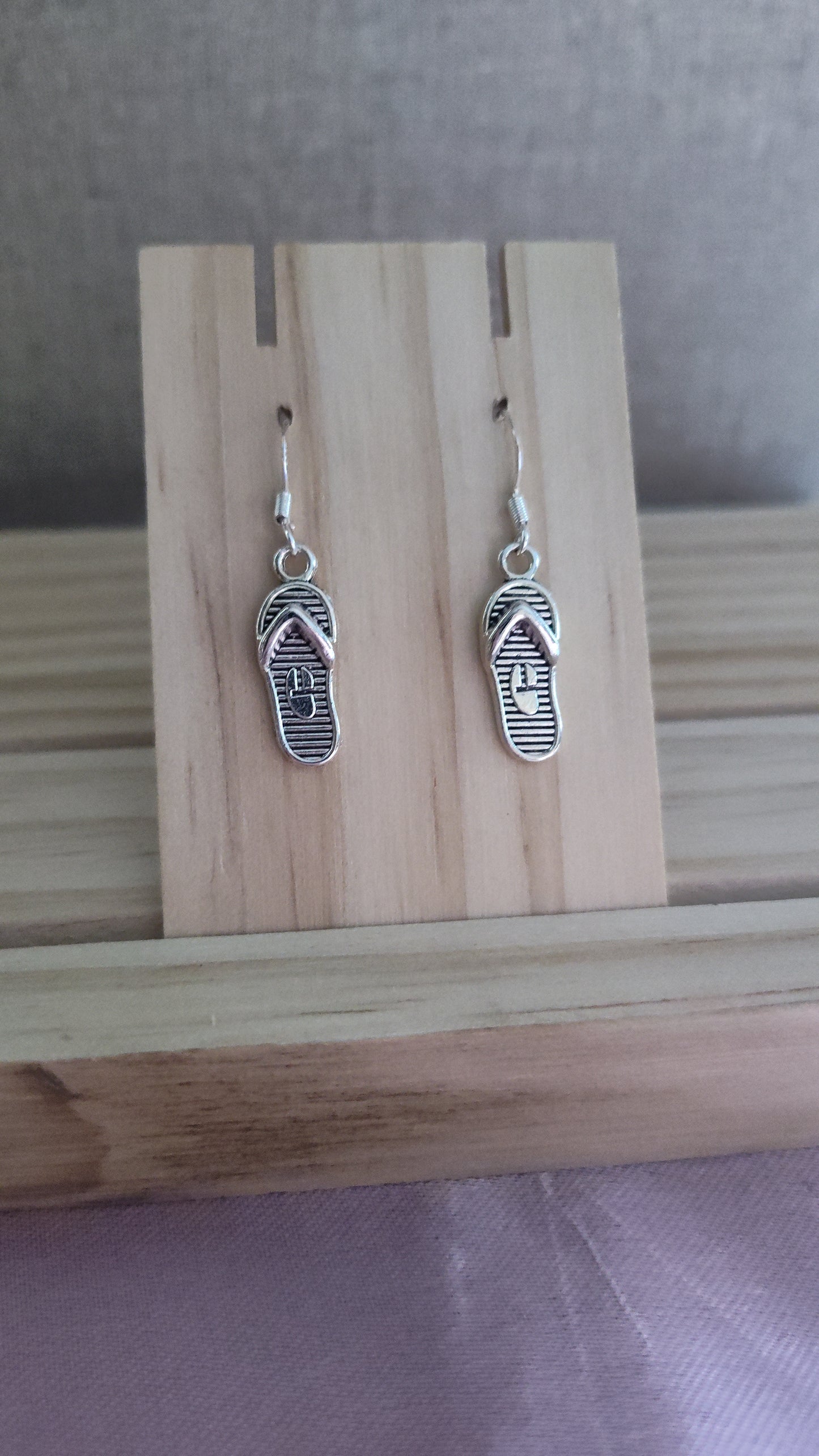 Silver Sandal Earrings- CLEARANCE- Discontinued item