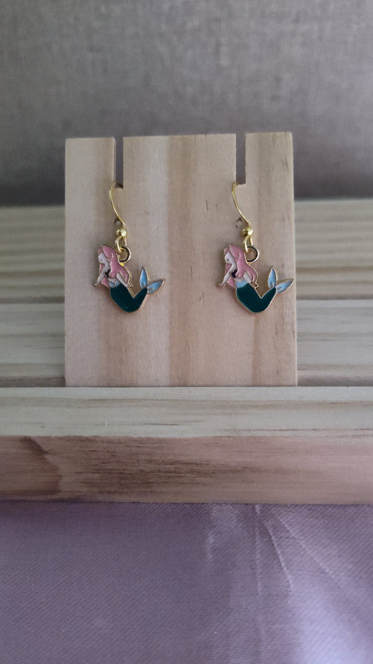 XS Mermaid Earrings- CLEARANCE- Discontinued item