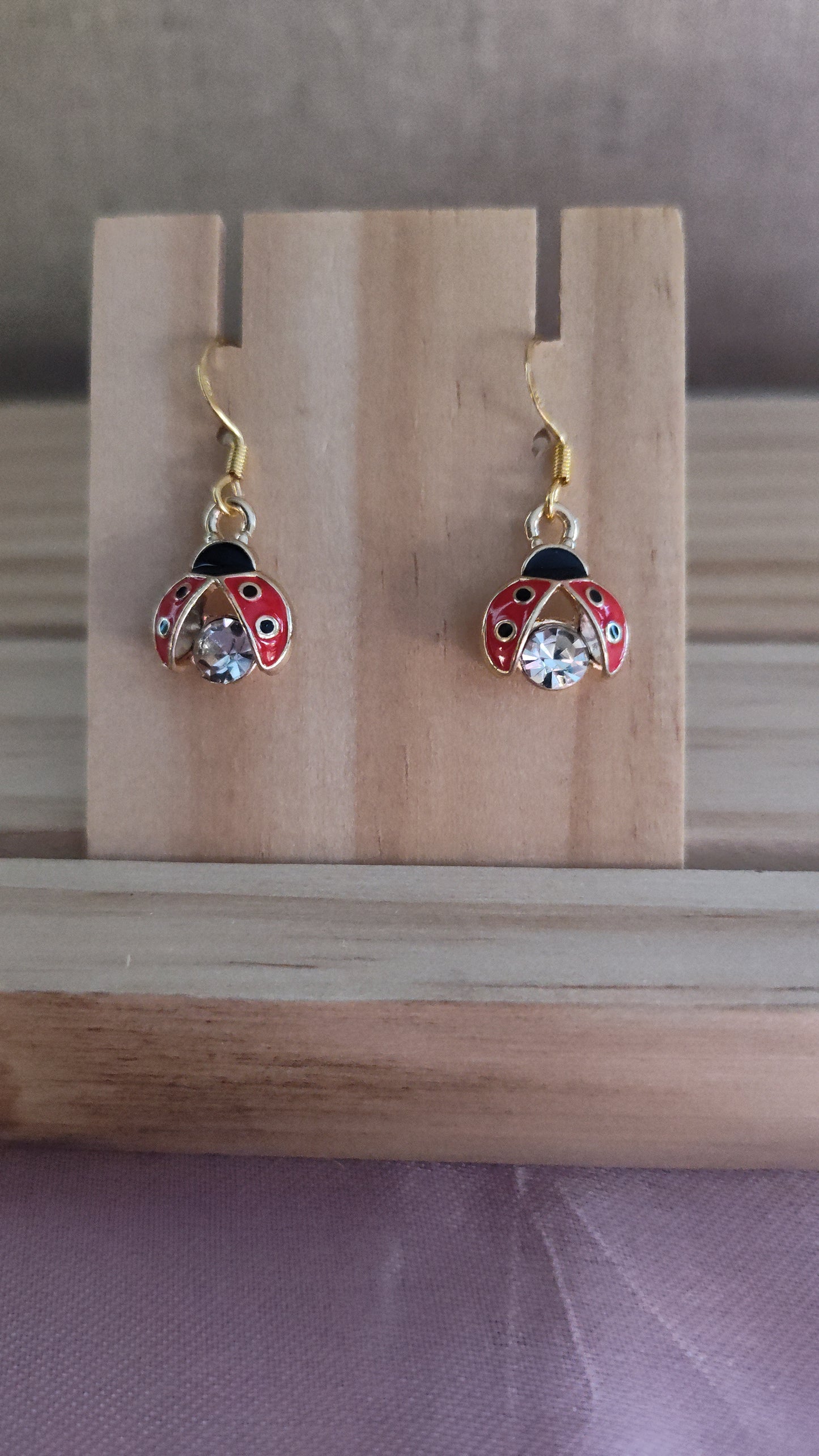 Ladybug Earrings- CLEARANCE