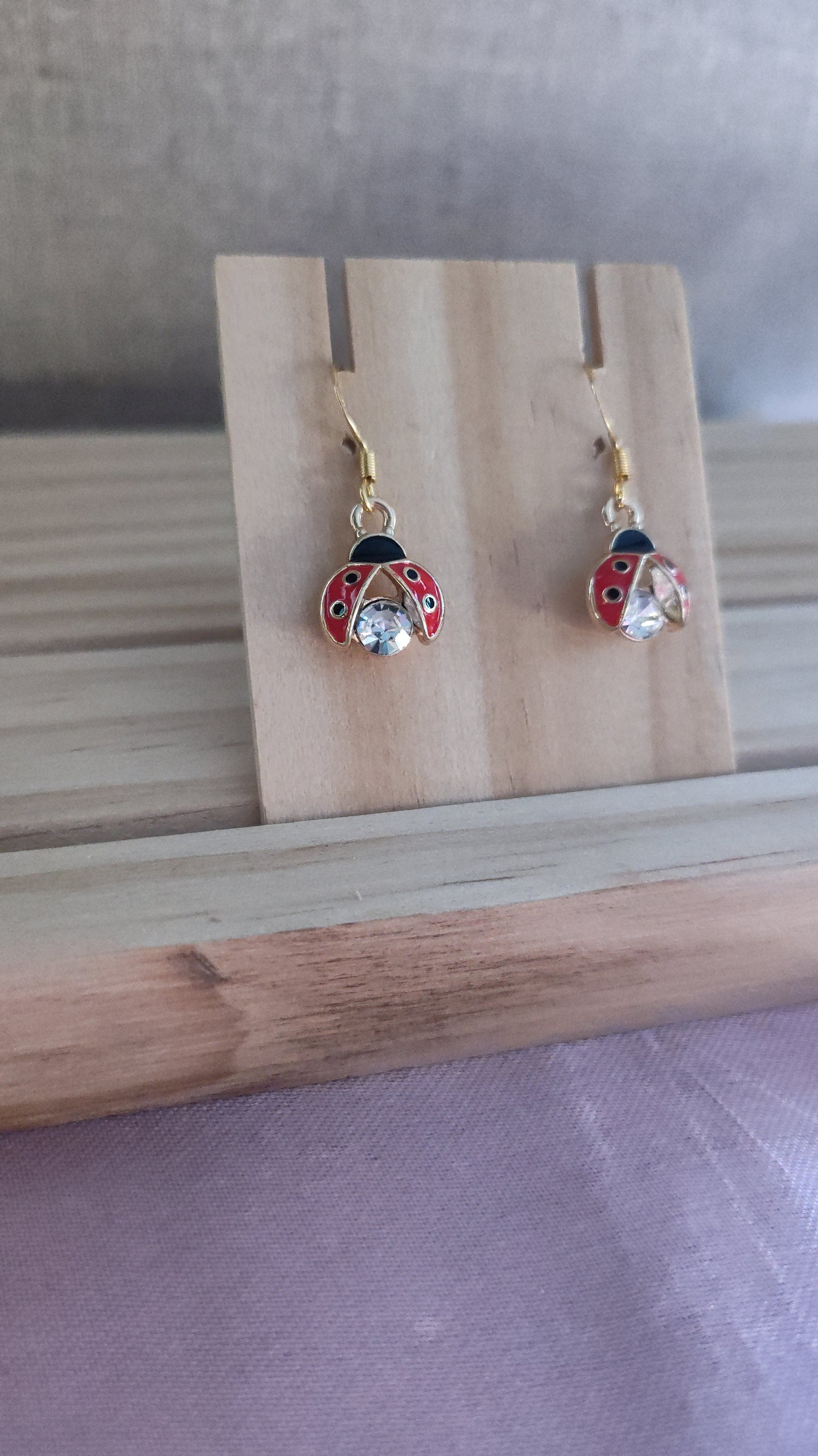 Ladybug Earrings- CLEARANCE