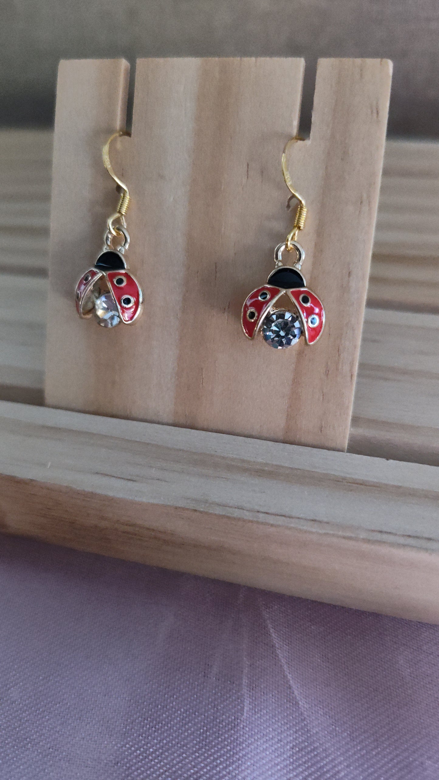 Ladybug Earrings- CLEARANCE