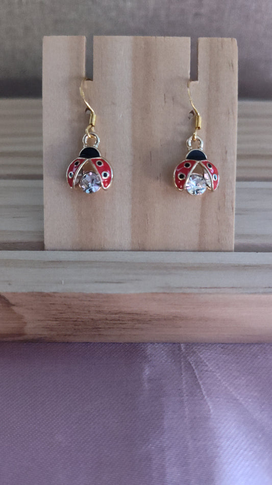 Ladybug Earrings- CLEARANCE