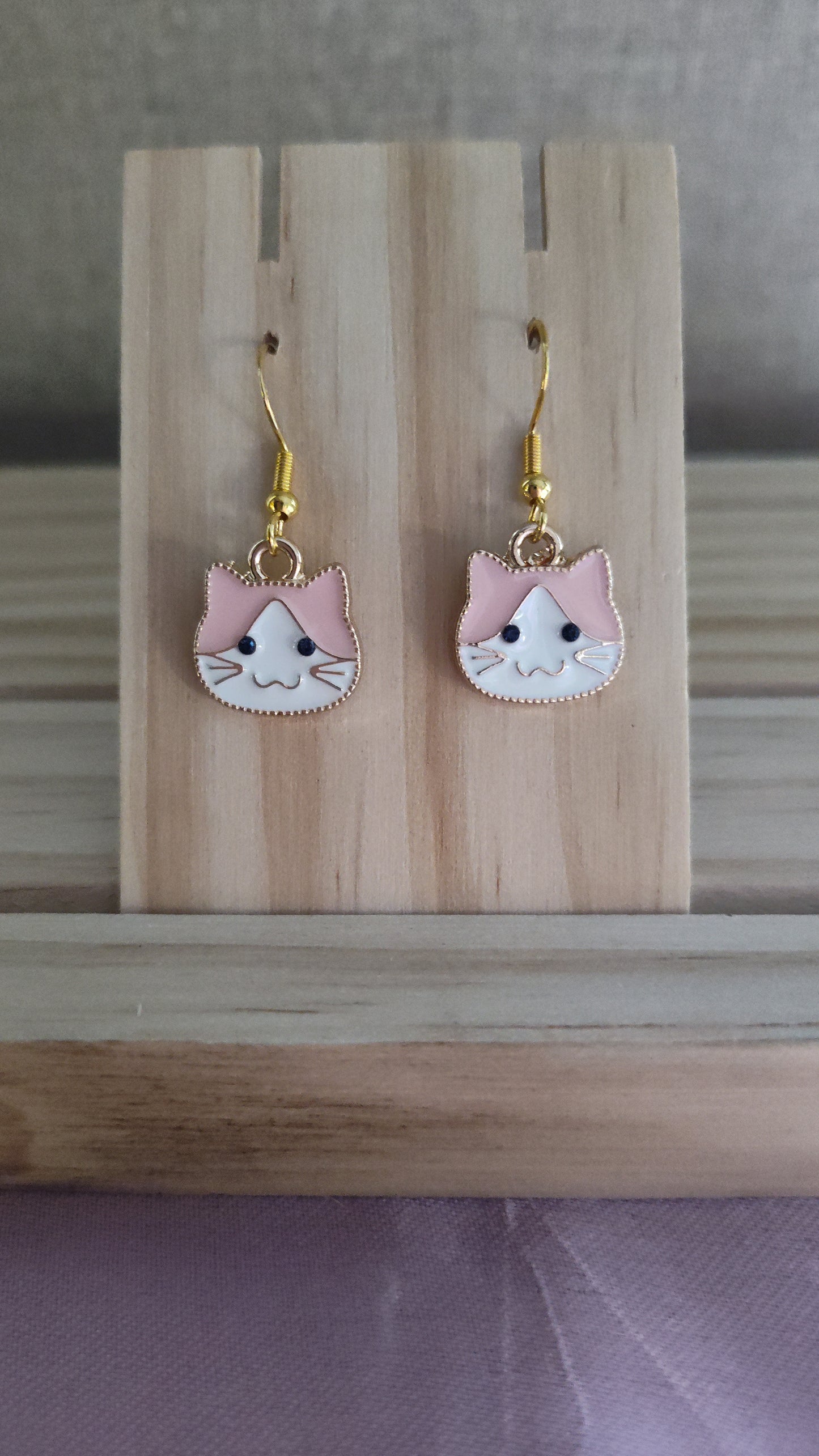 Cat Face Earrings- CLEARANCE- Discontinued item