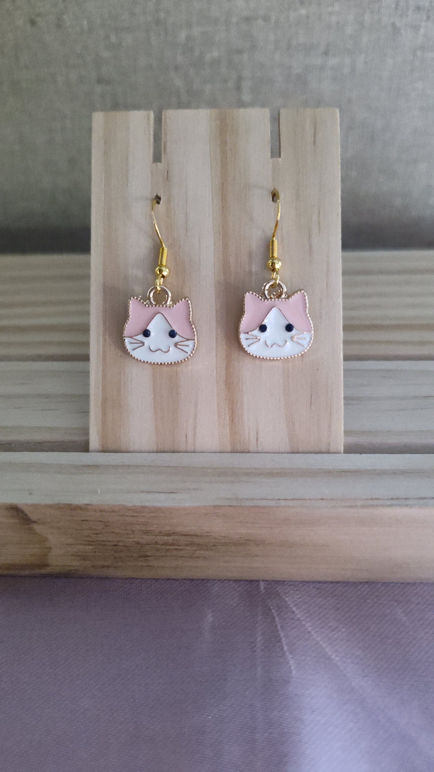 Cat Face Earrings- CLEARANCE- Discontinued item