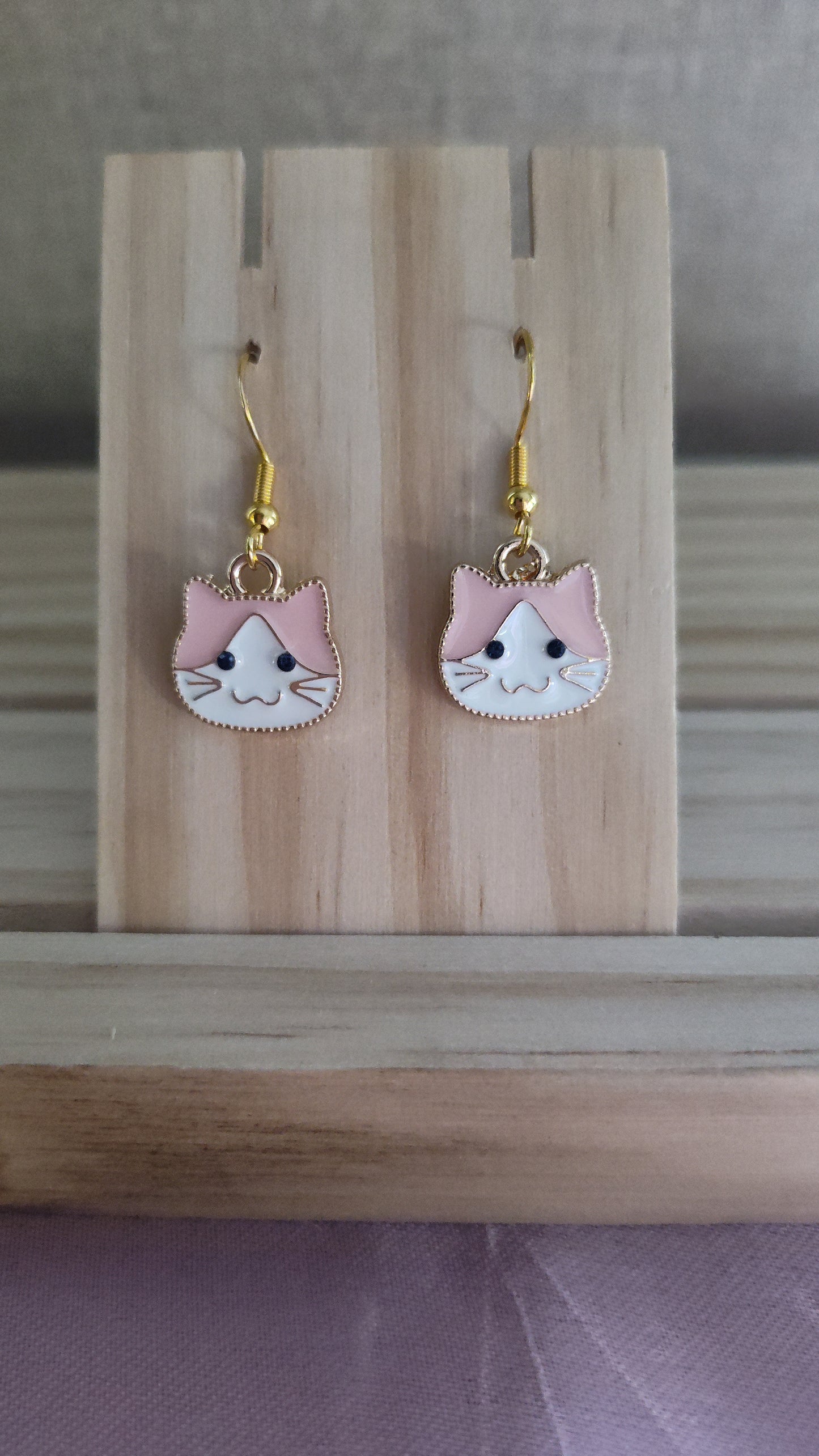 Cat Face Earrings- CLEARANCE- Discontinued item