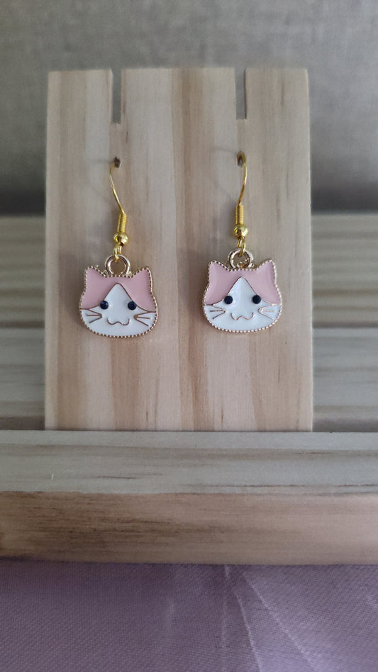 Cat Face Earrings- CLEARANCE- Discontinued item