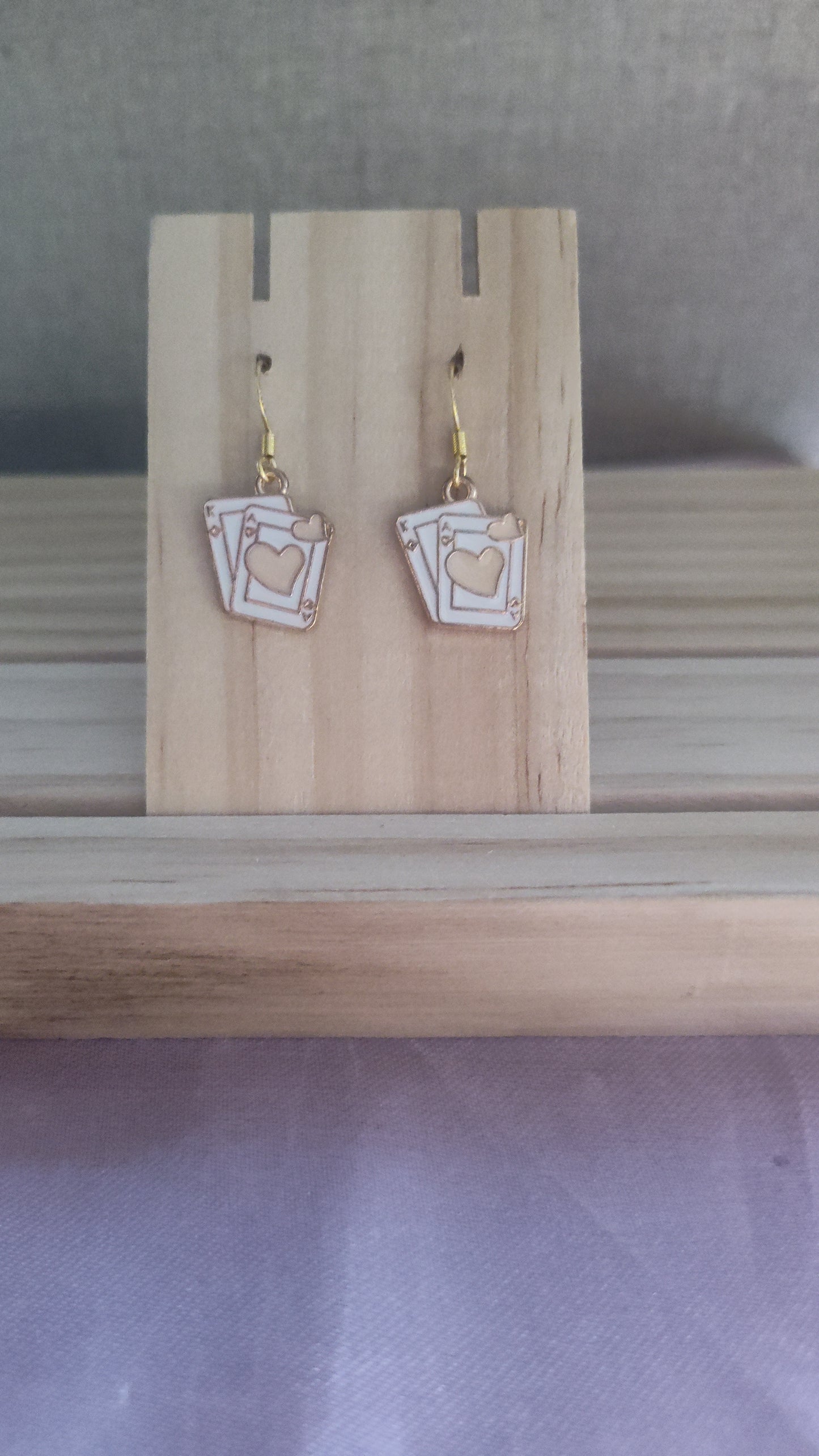 Poker Card Earrings- CLEARANCE