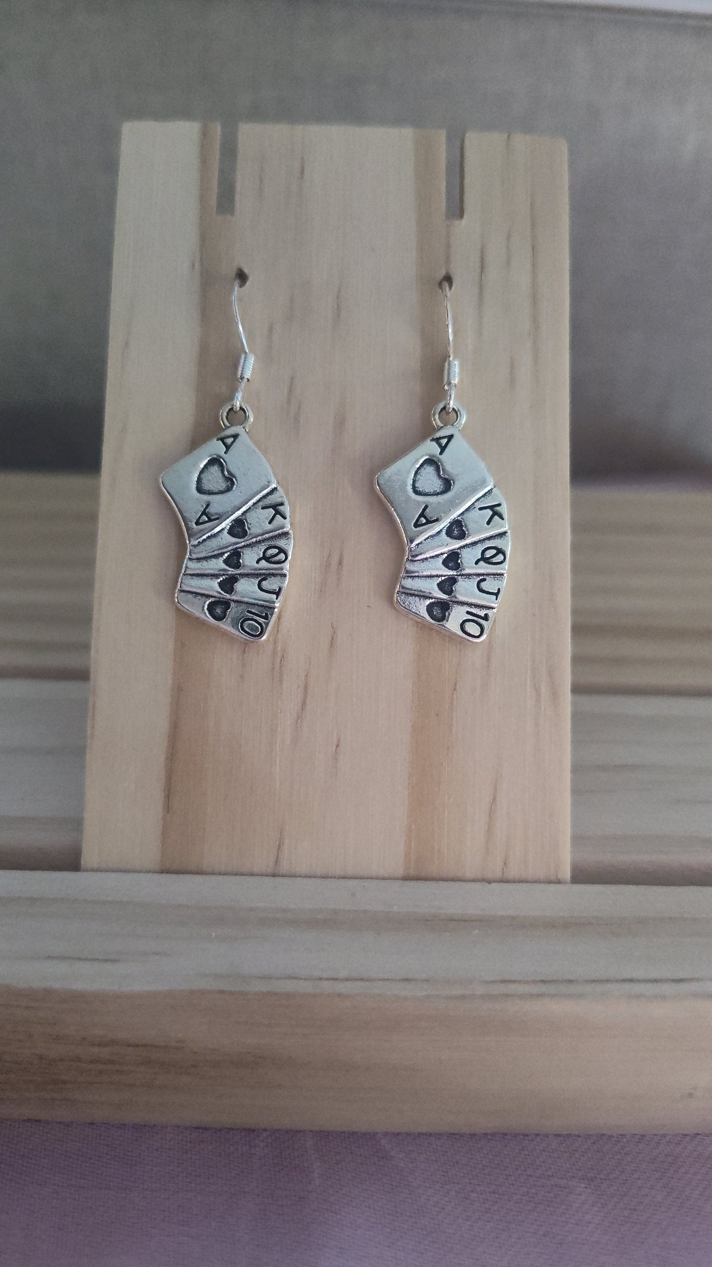 Poker Card Earrings-CLEARANCE