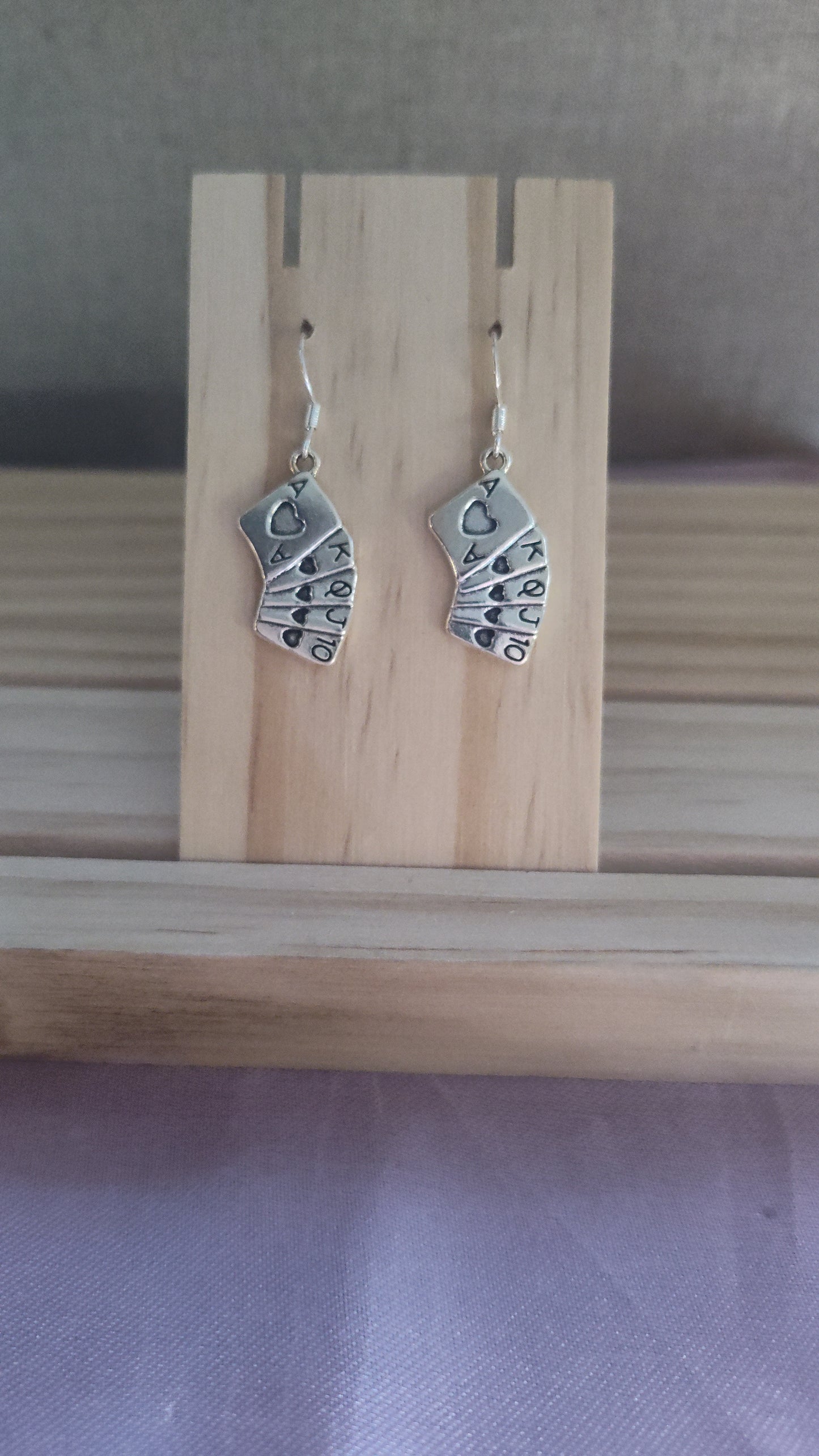 Poker Card Earrings-CLEARANCE