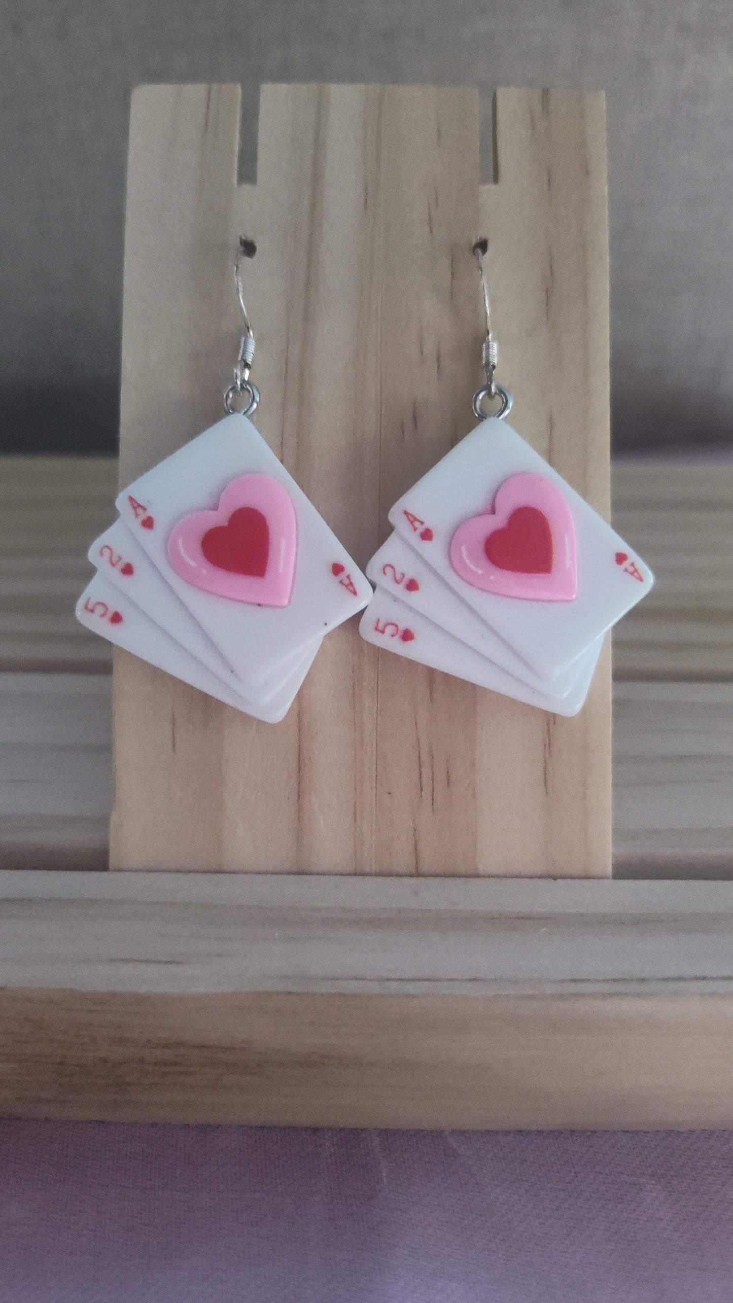 Poker Card Earrings- CLEARANCE