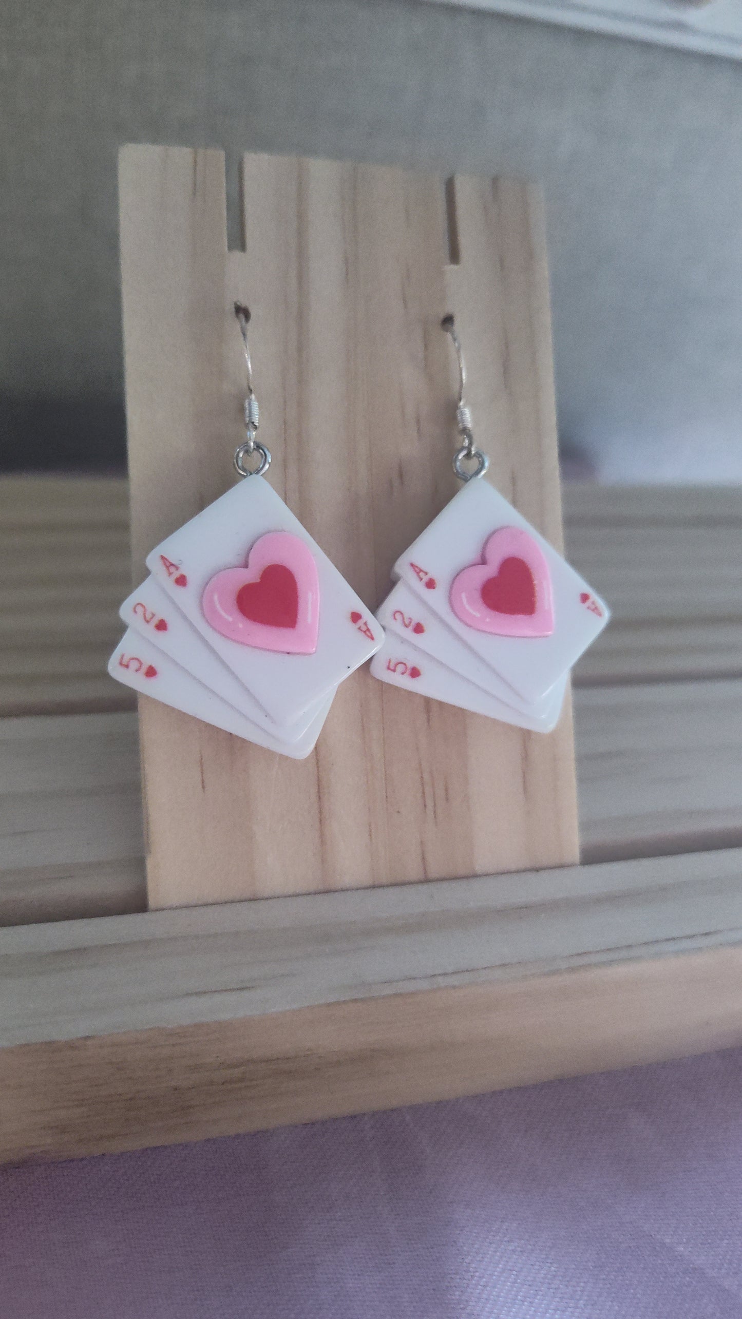 Poker Card Earrings- CLEARANCE