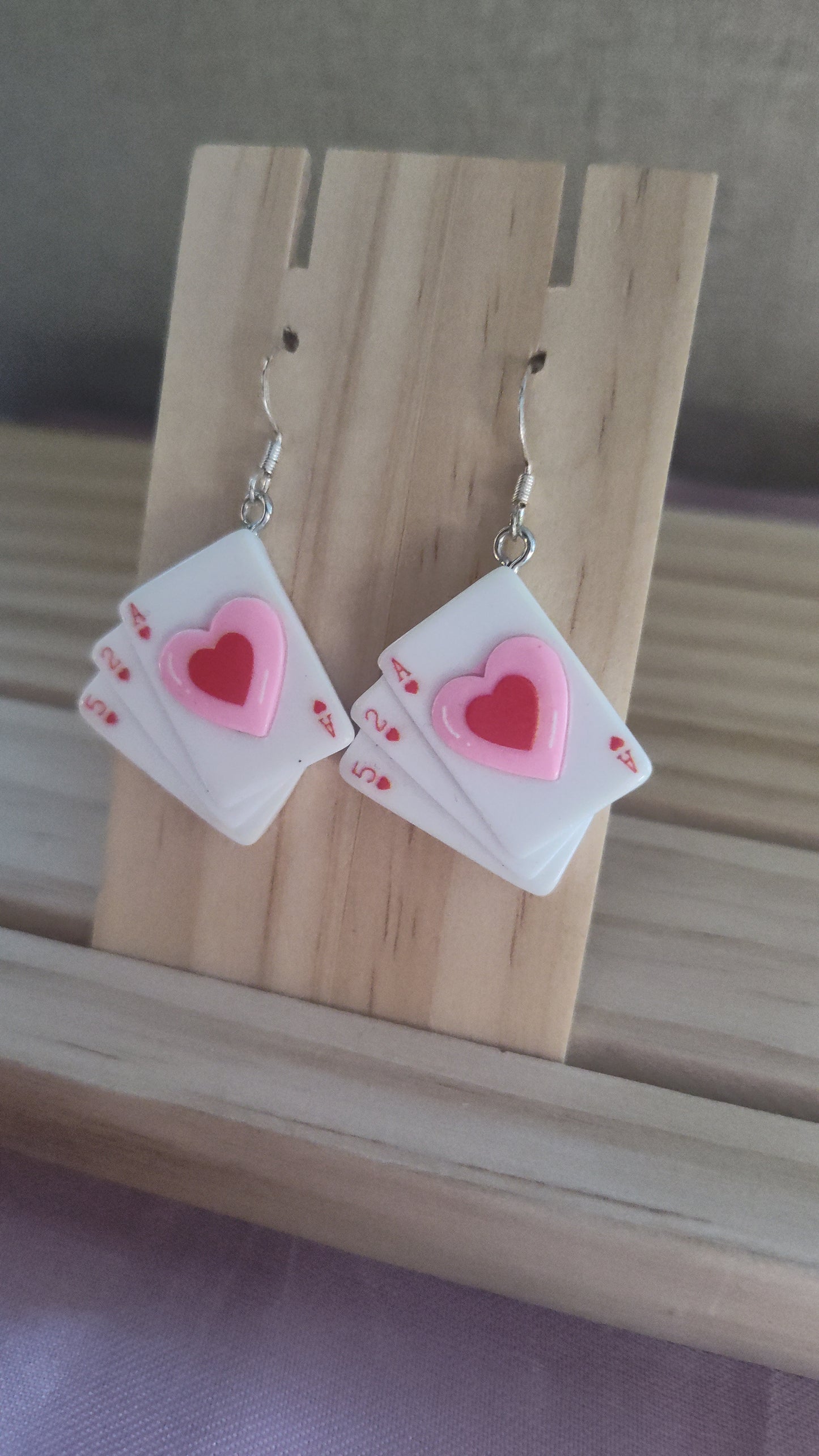 Poker Card Earrings- CLEARANCE