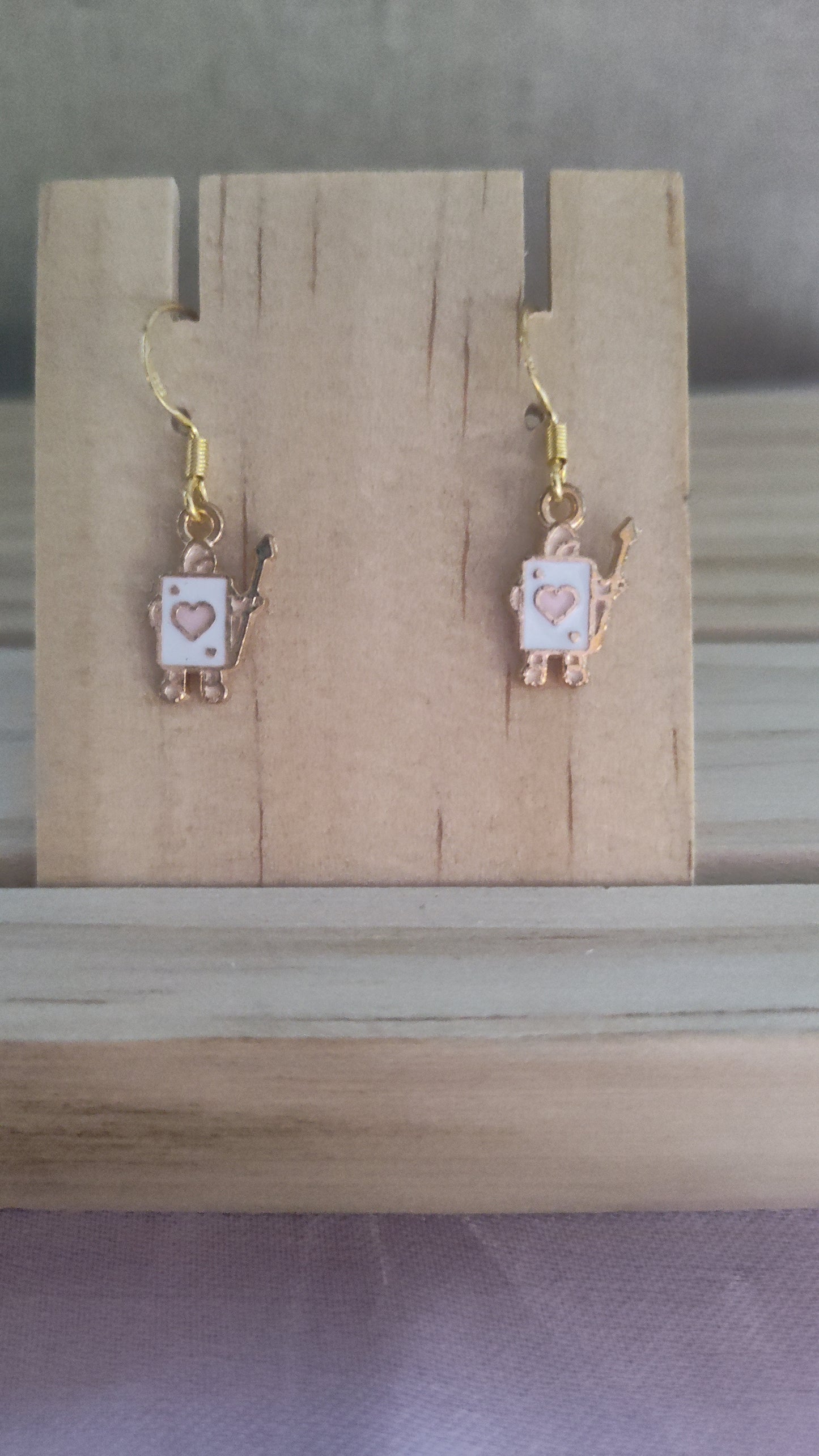 Mini Poker Card Earrings- CLEARANCE- Discontinued item