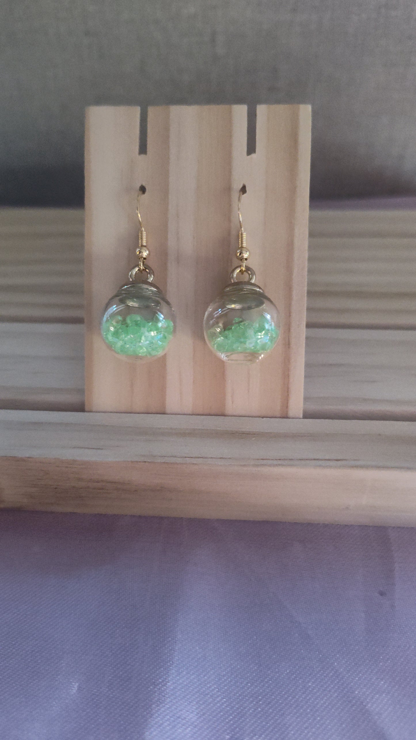 Glass Ball Earrings- CLEARANCE- Discontinued item