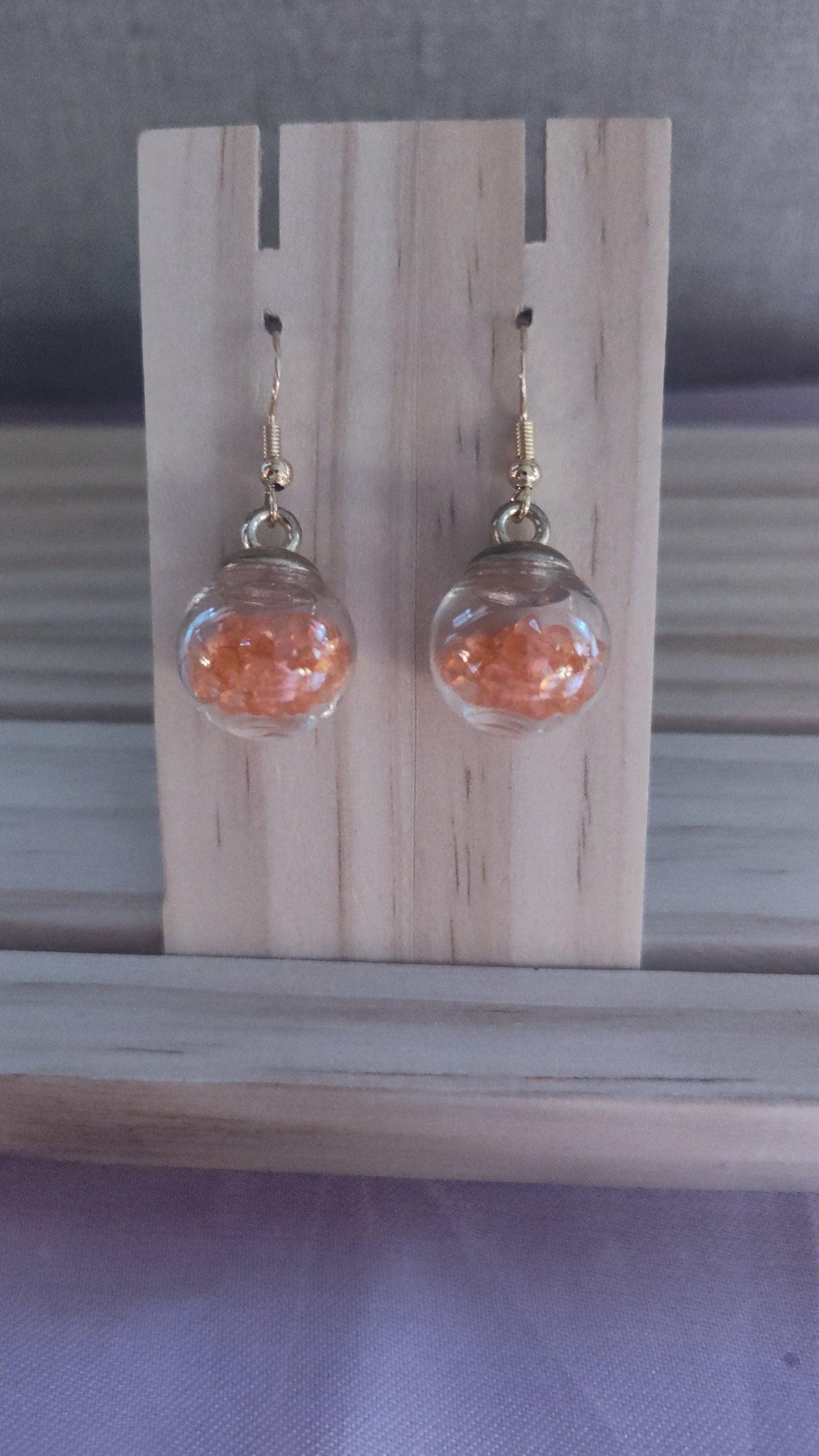 Glass Ball Earrings- CLEARANCE- Discontinued item