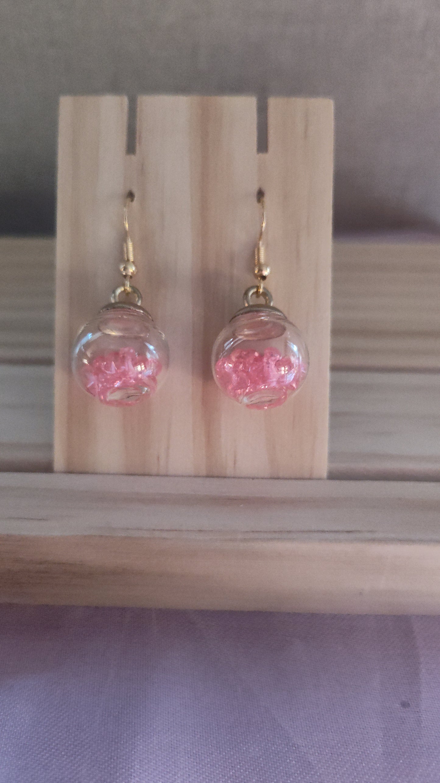 Glass Ball Earrings- CLEARANCE- Discontinued item
