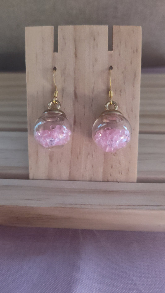 Glass Ball Earrings- CLEARANCE- Discontinued item