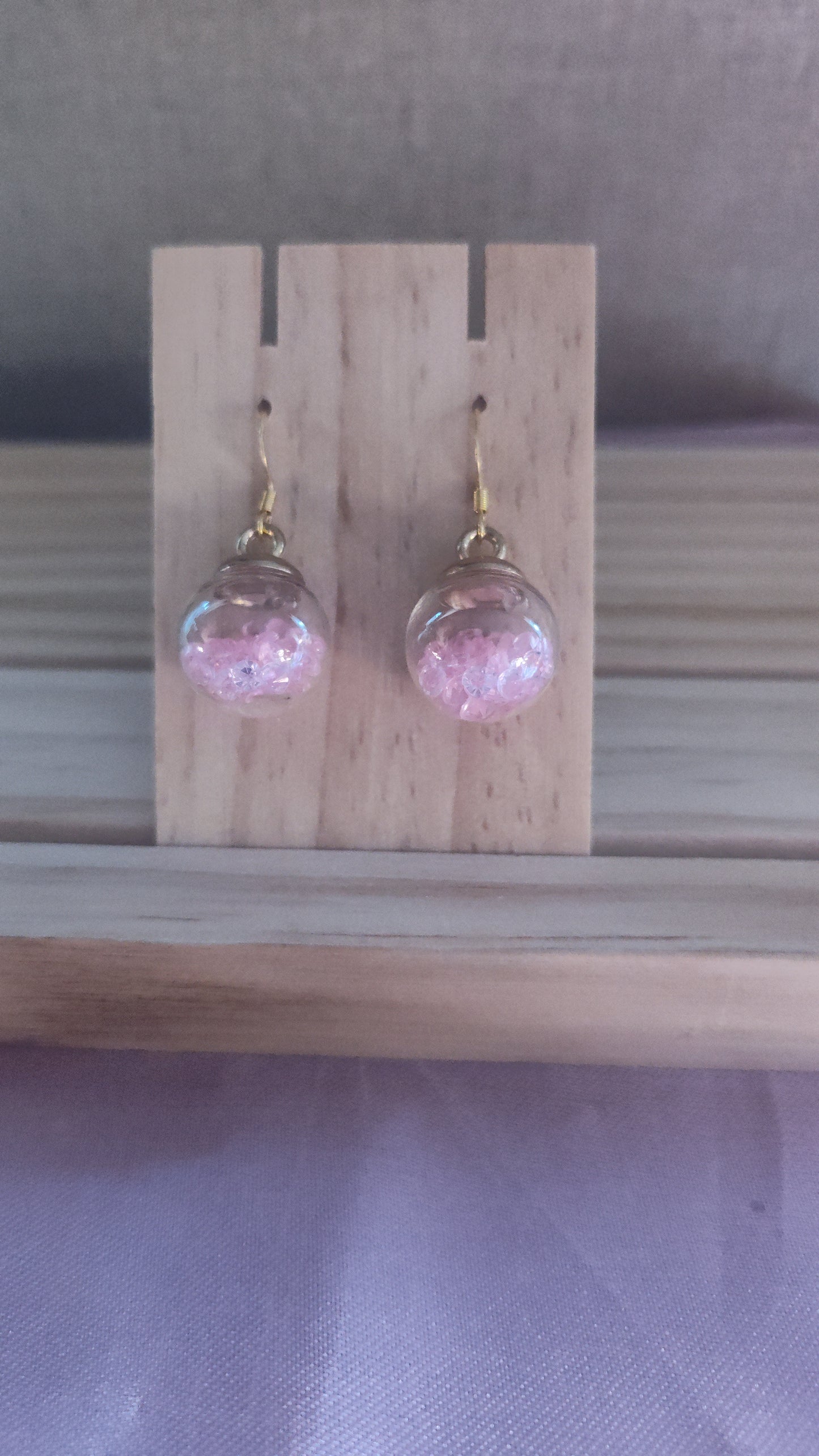 Glass Ball Earrings- CLEARANCE- Discontinued item