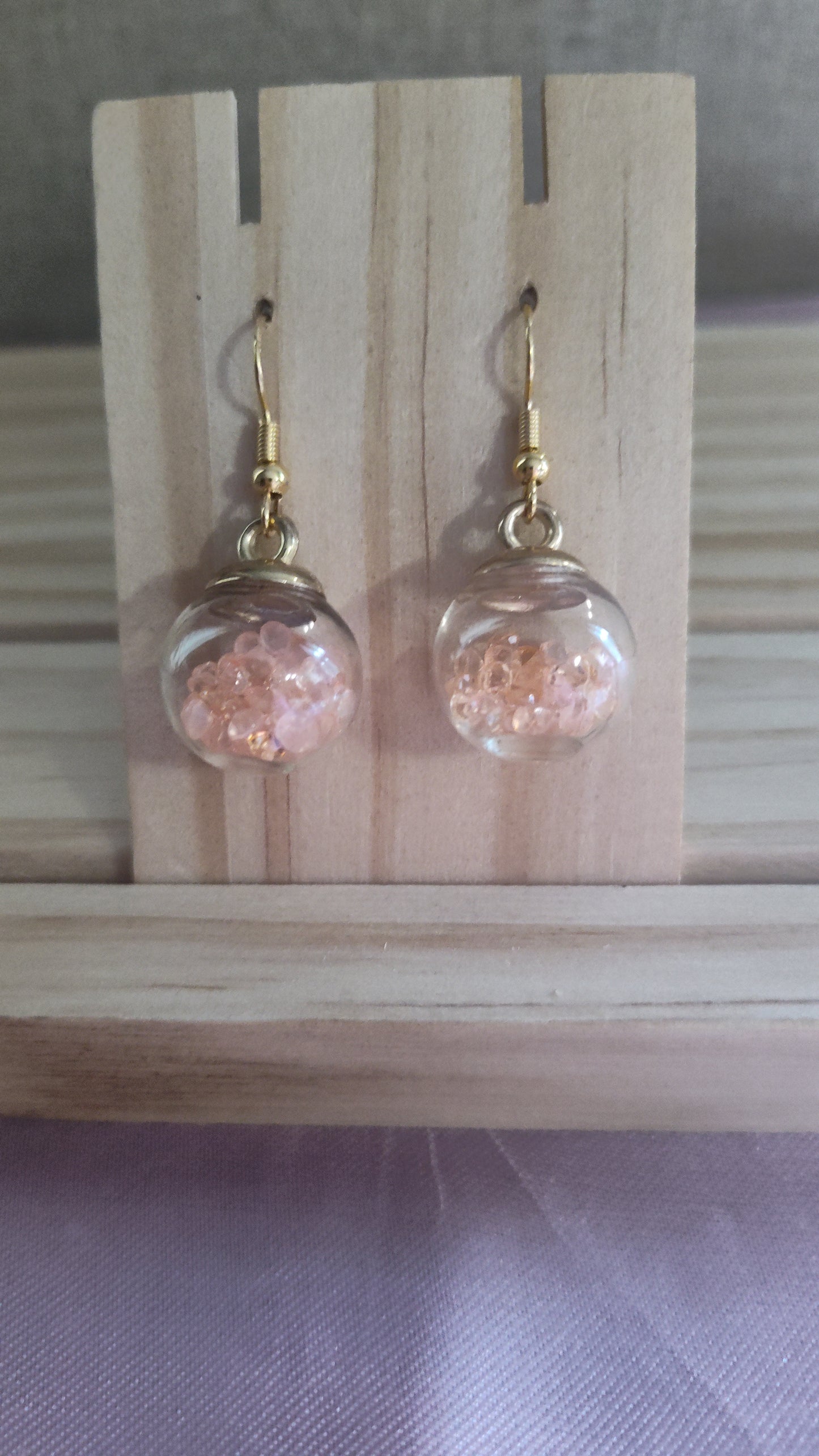 Glass Ball Earrings- CLEARANCE- Discontinued item